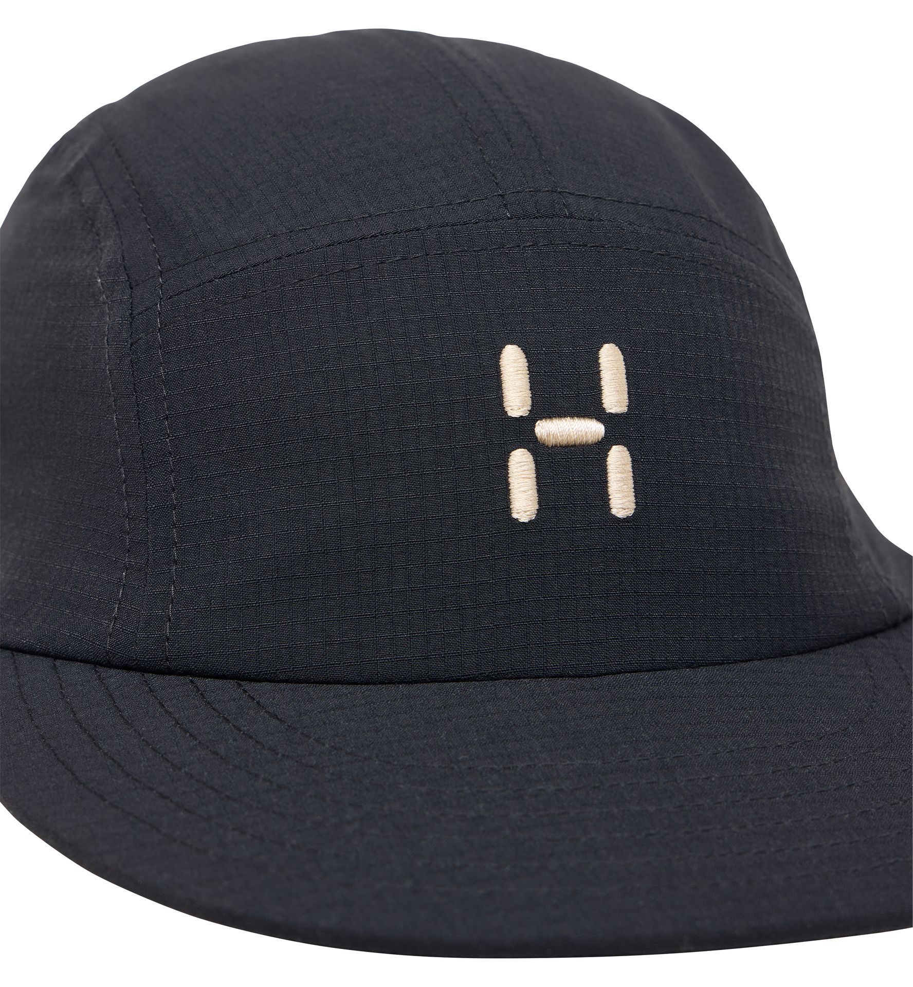 Brand Five Panel Cap True Black