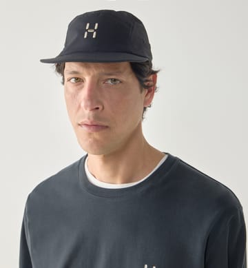 Brand Five Panel Cap True Black