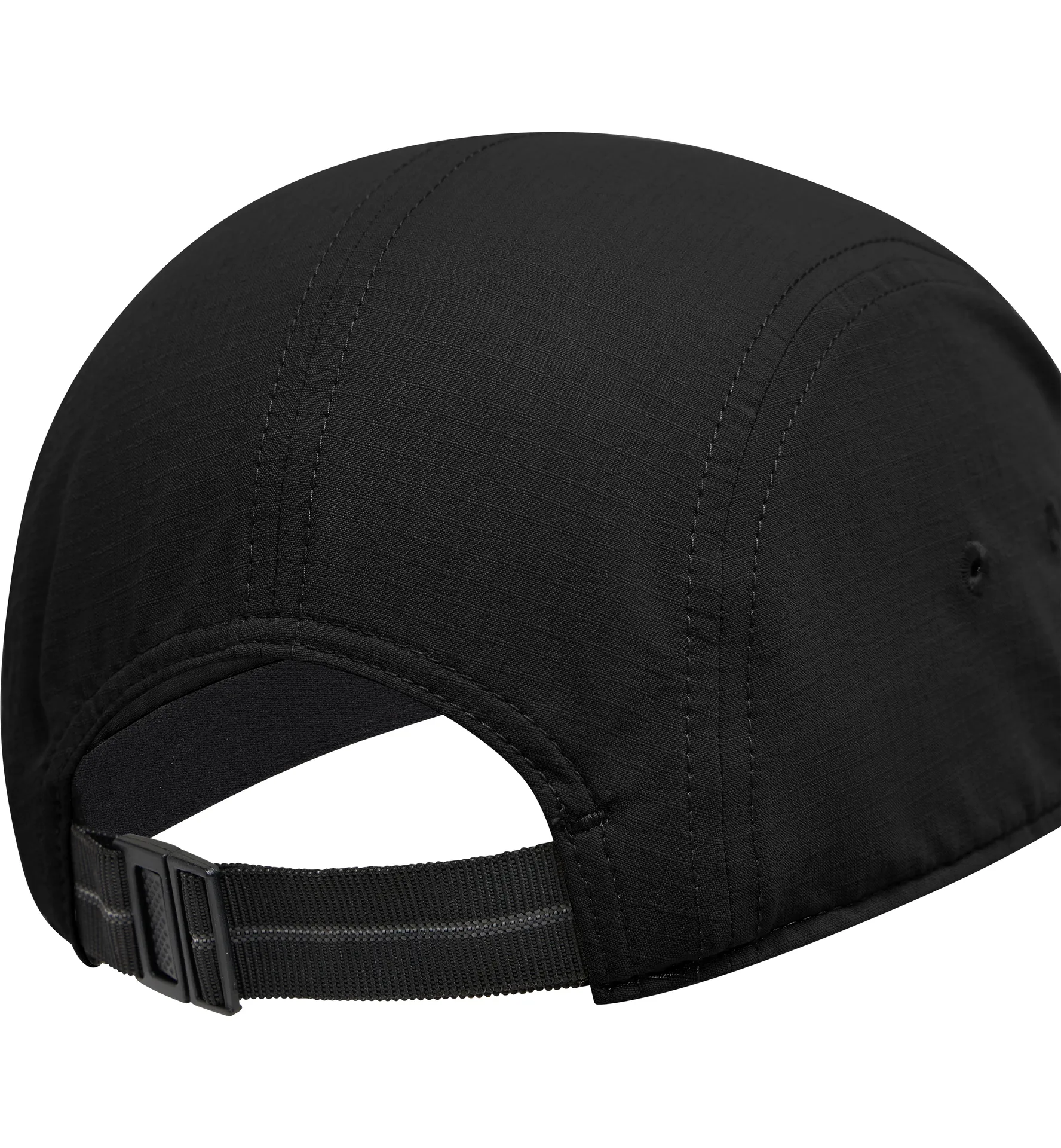 Brand Five Panel Cap True Black Solid