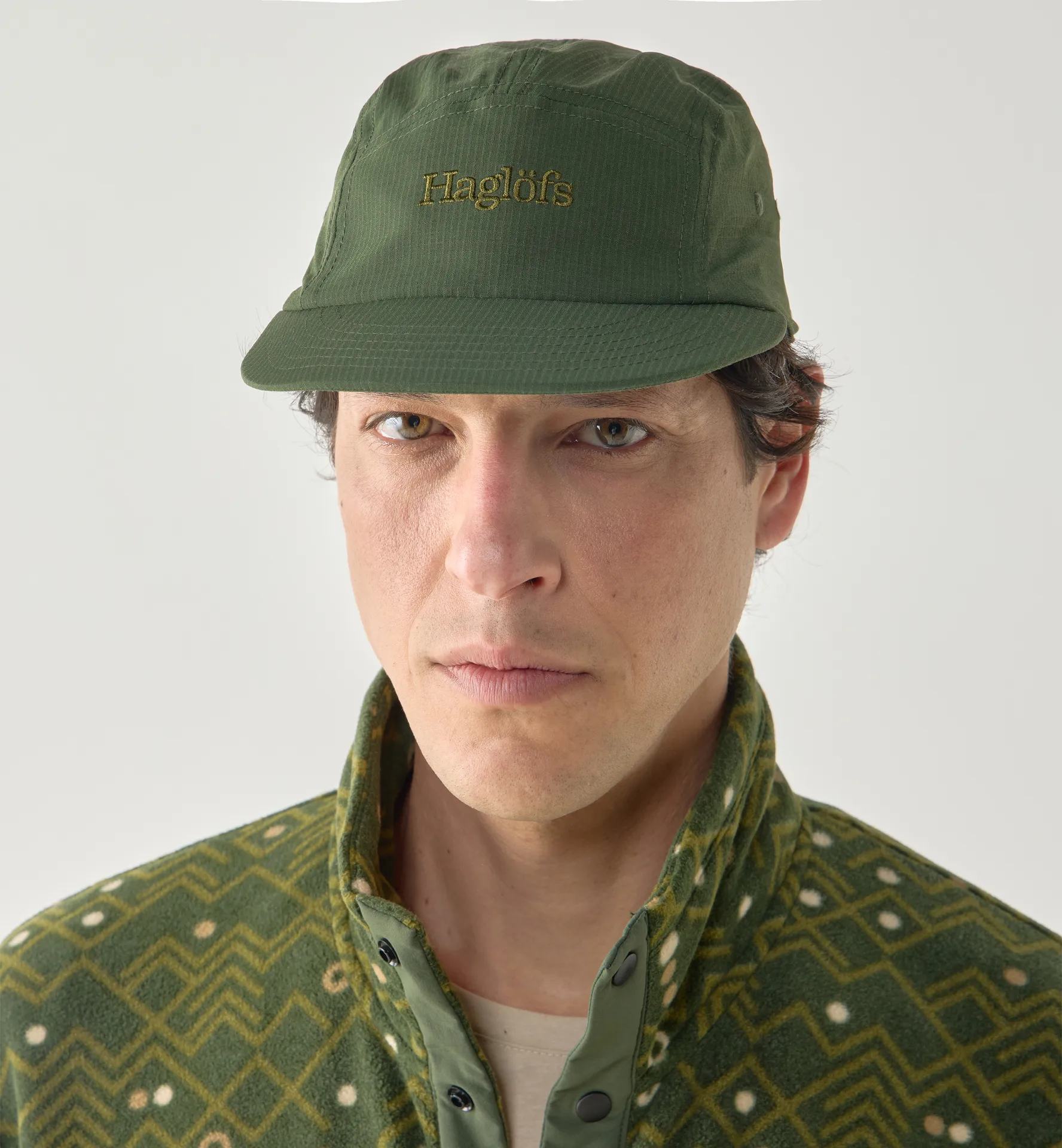 Brand Five Panel Cap Seaweed Green