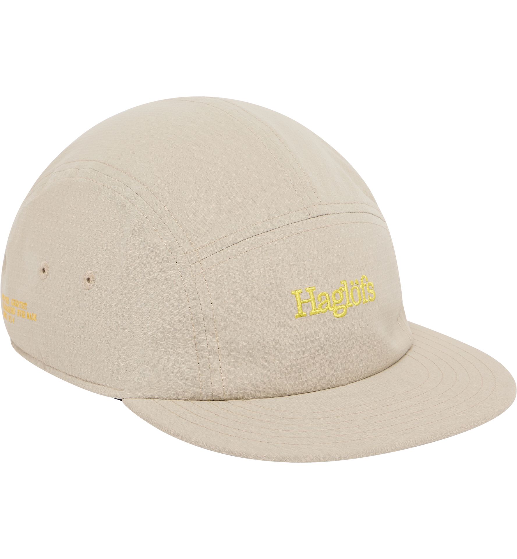 Brand Five Panel Cap Chalk Beige