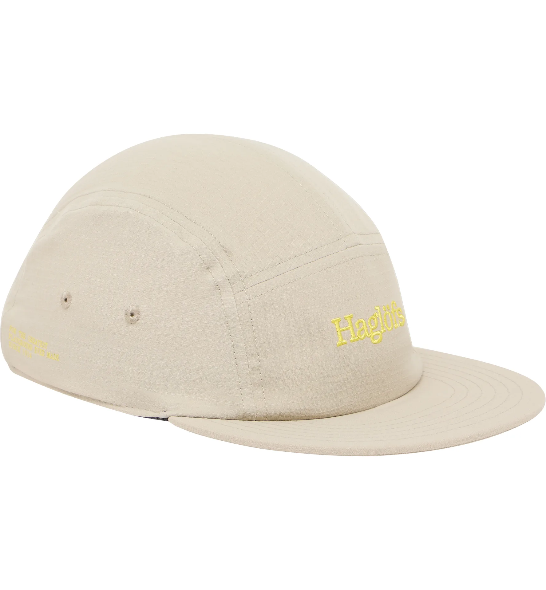 Brand Five Panel Cap Chalk Beige