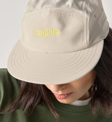 Brand Five Panel Cap Chalk Beige