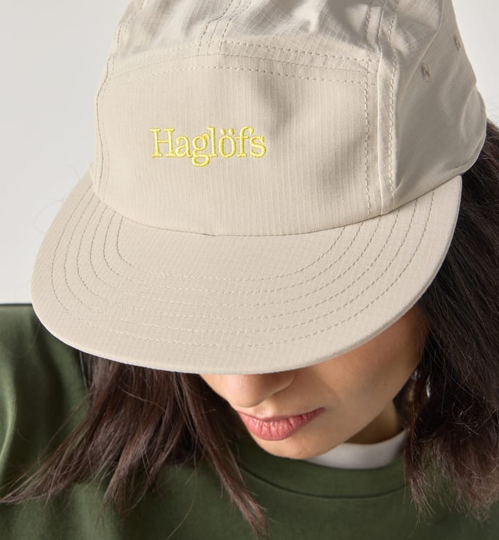 Brand Five Panel Cap Chalk Beige