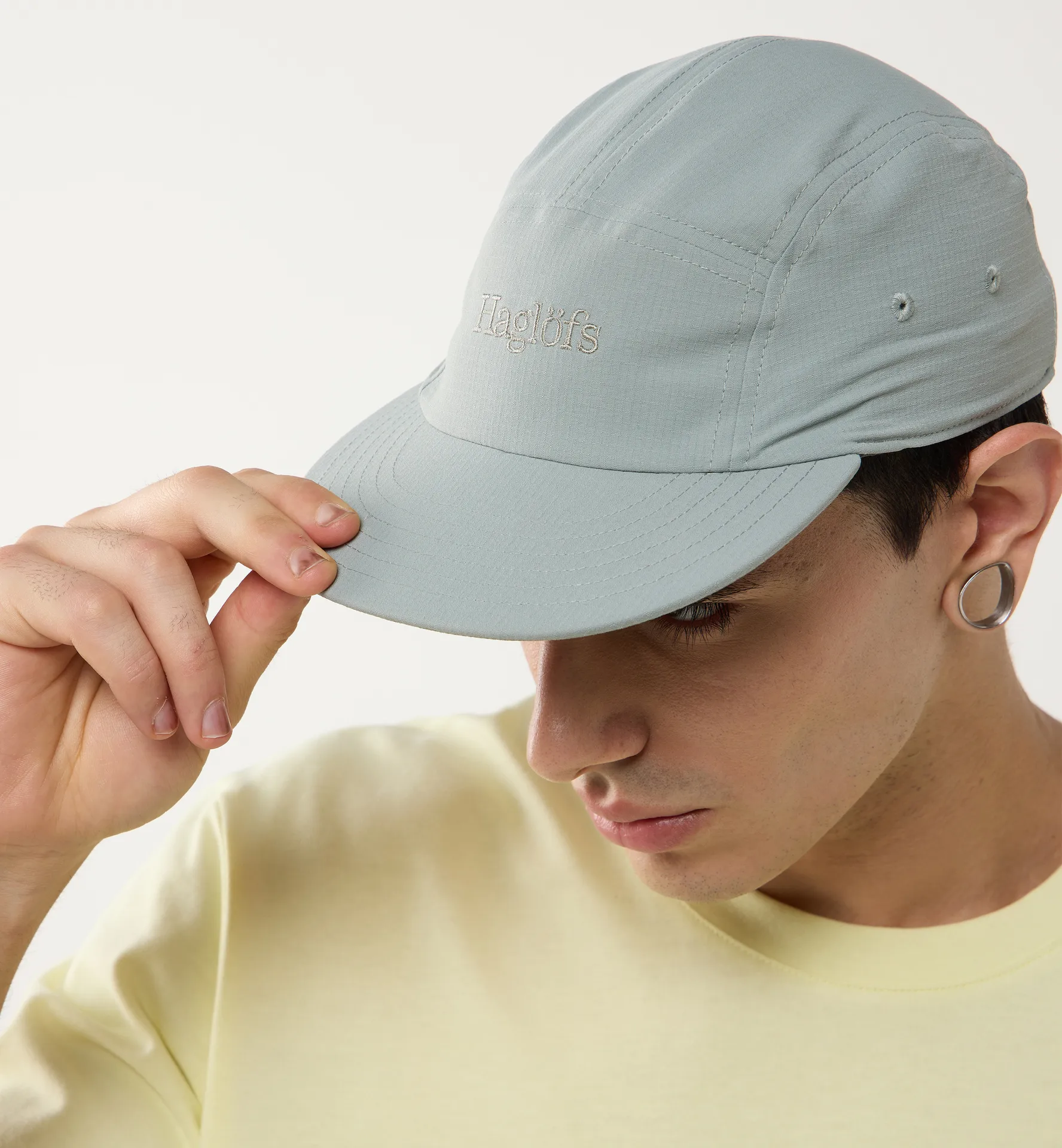 Brand Five Panel Cap Dew Green