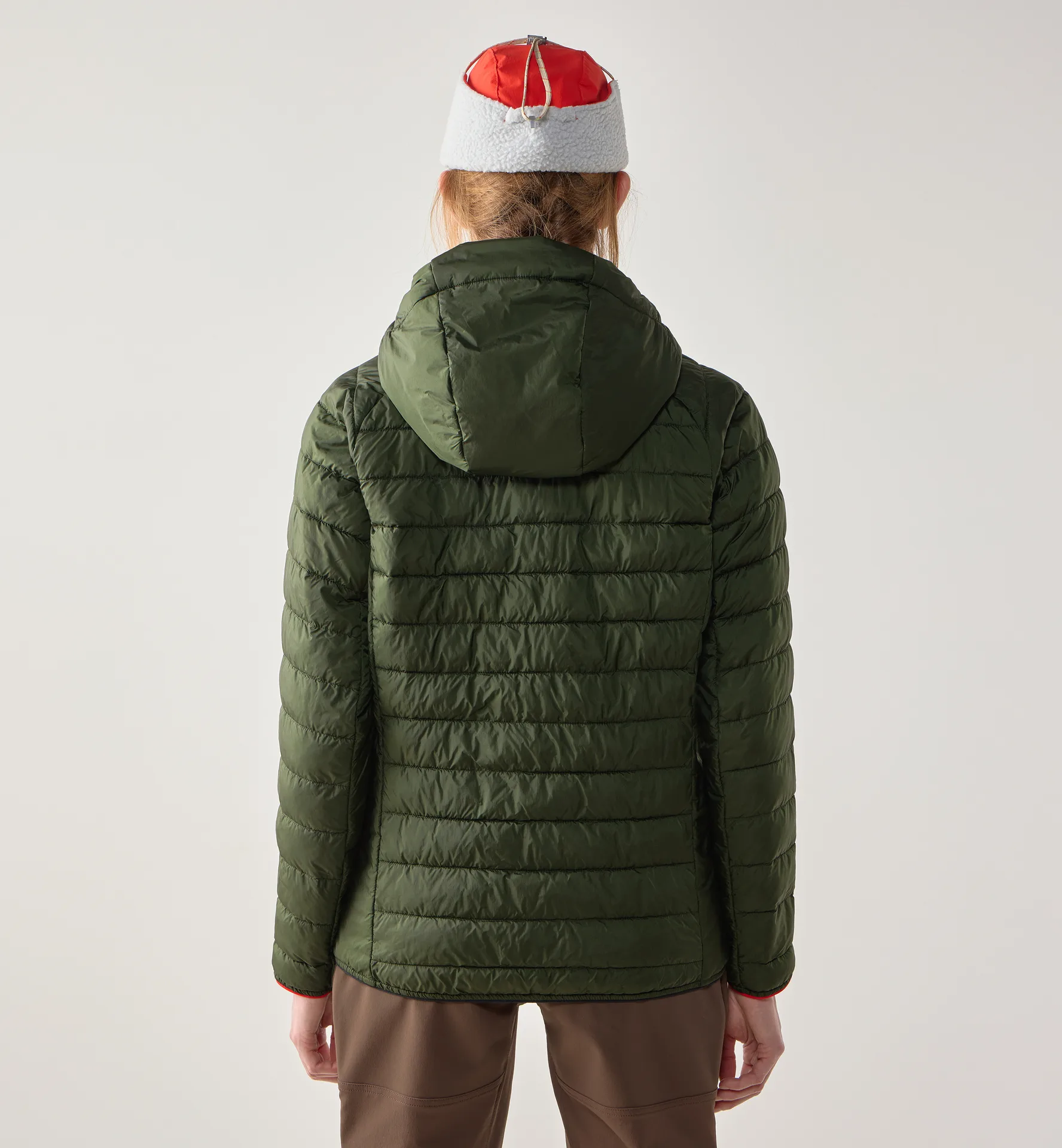 Brand Mimic Hood Women Seaweed Green