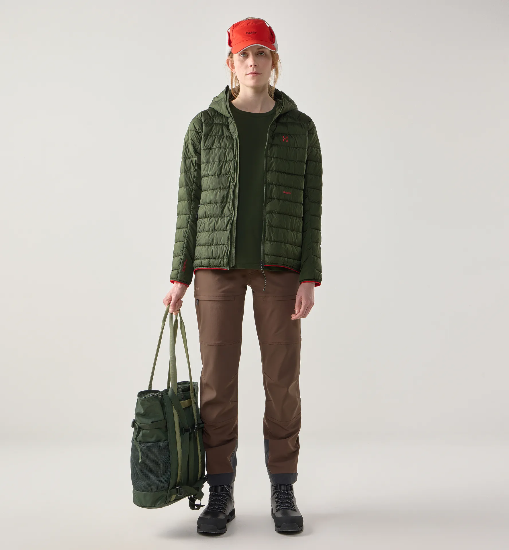 Brand Mimic Hood Women Seaweed Green