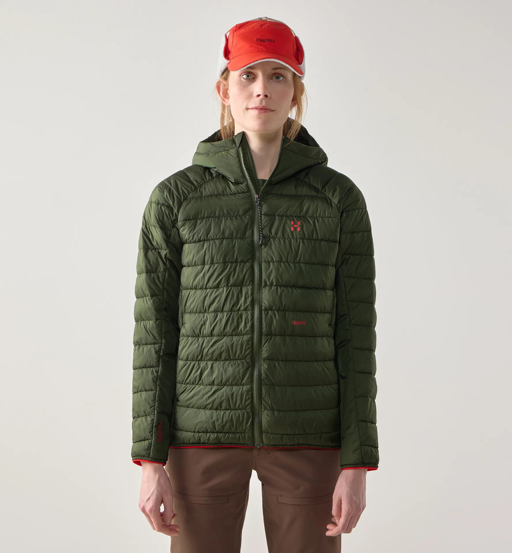 Brand Mimic Hood Women Seaweed Green