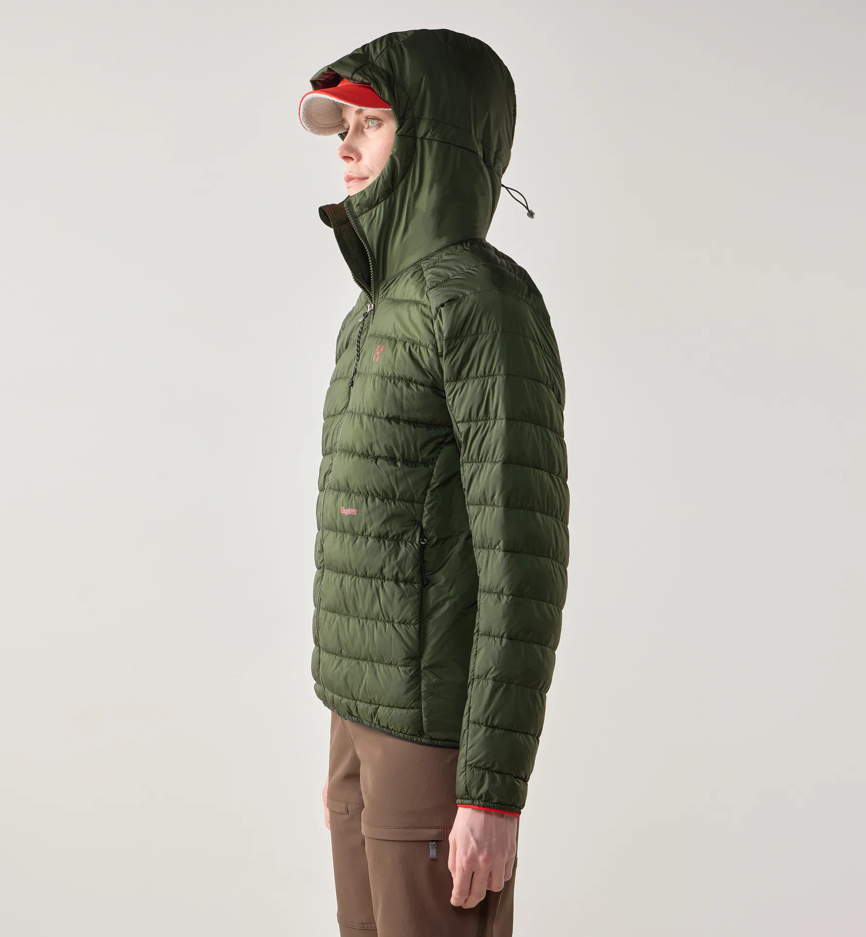 Brand Mimic Hood Women Seaweed Green