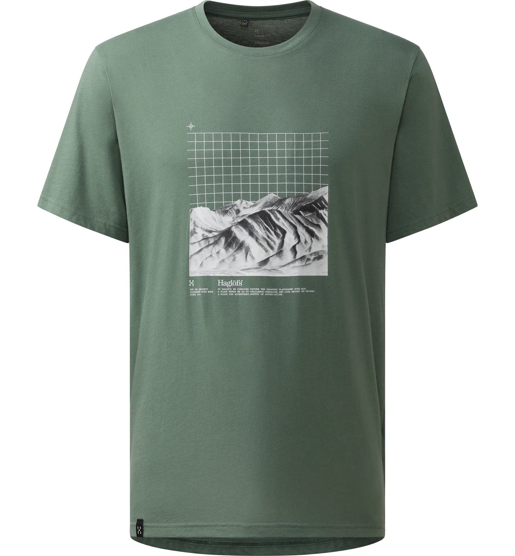 Outsiders Graph Tee Men Chlorophyll Green