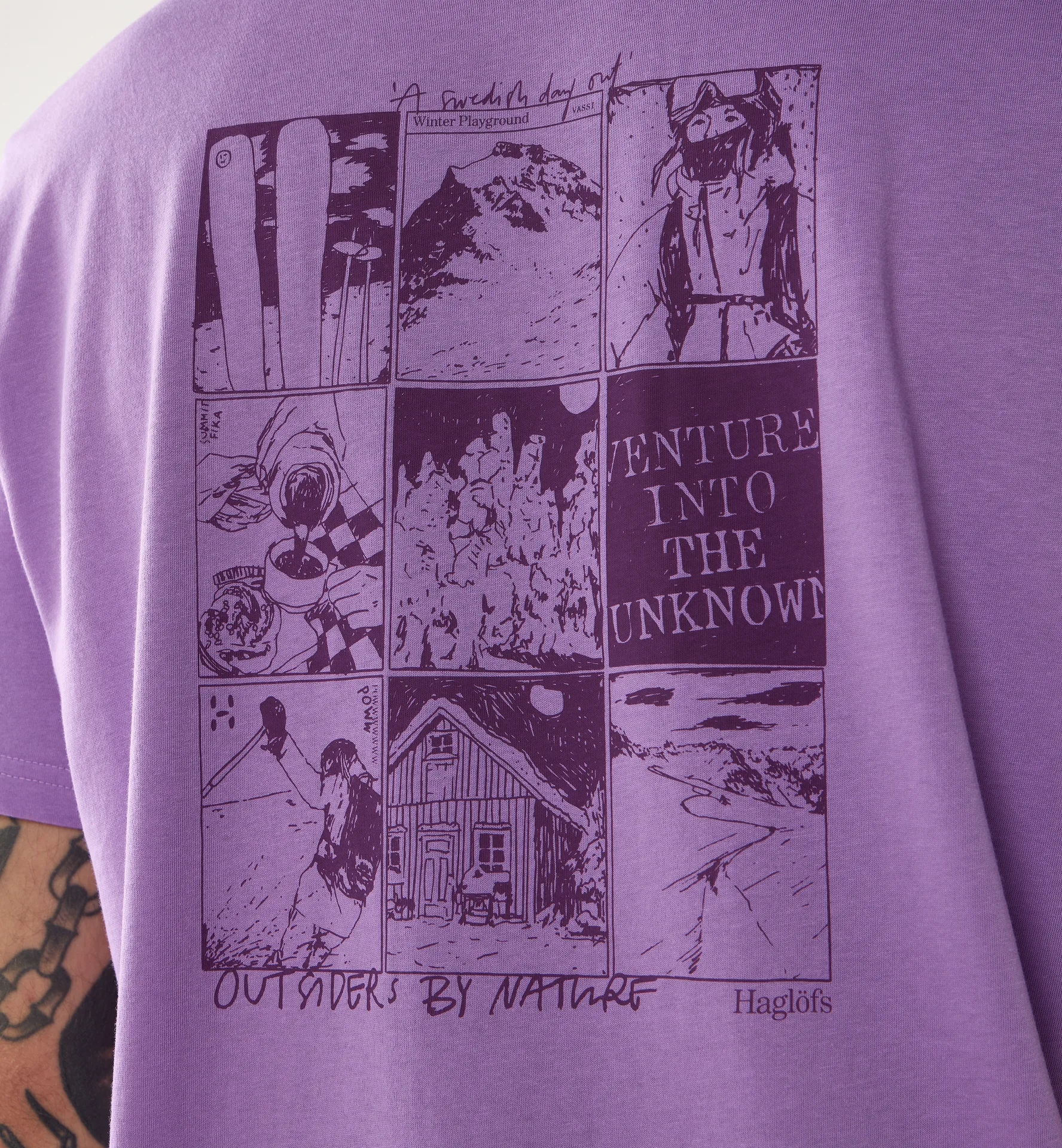 Outsiders Graphic Tee Men Purple Ice 1