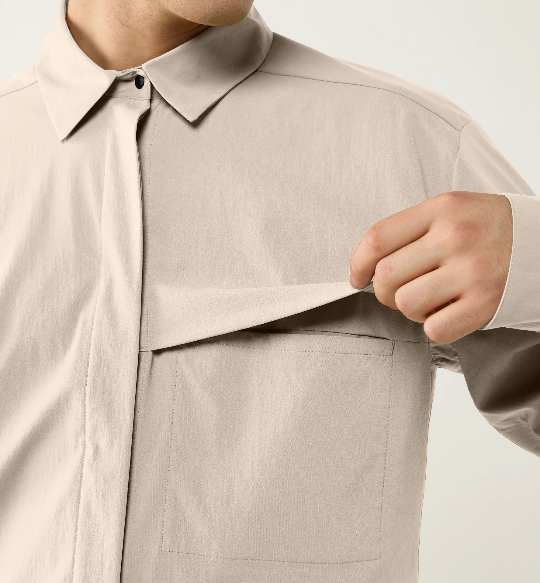 Salo Shirt II Men Chalk Beige