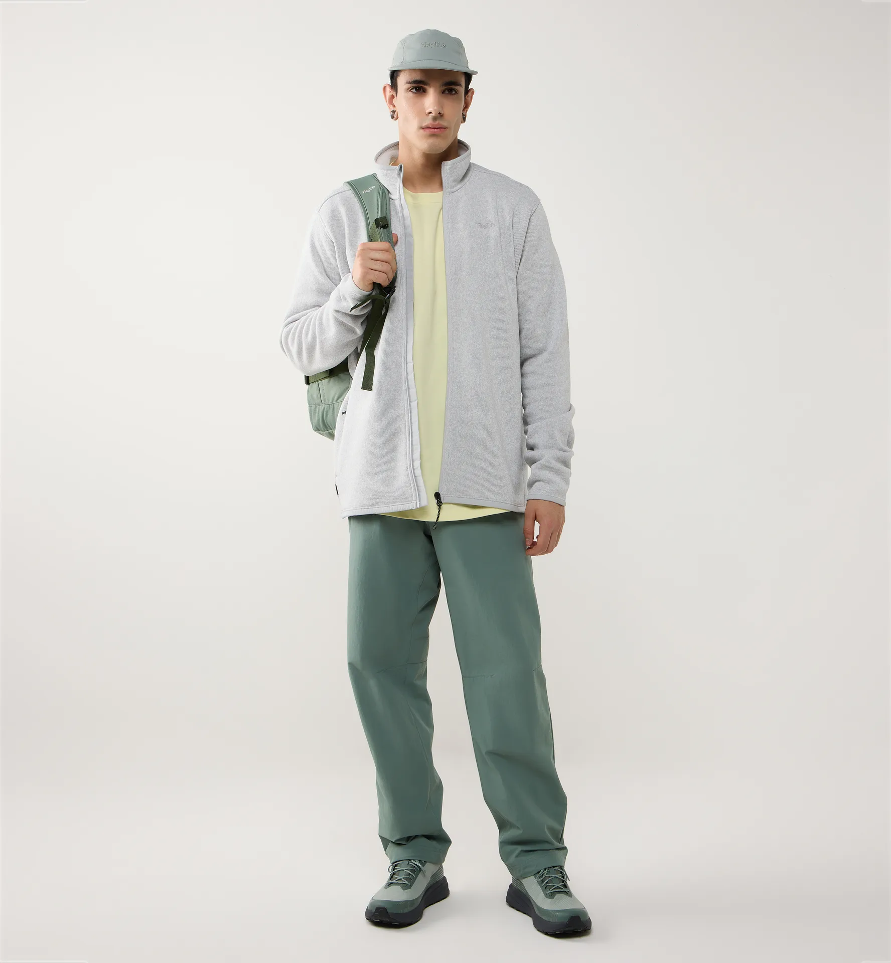 Swook II Mid Jacket Men Stone Grey/Soft White