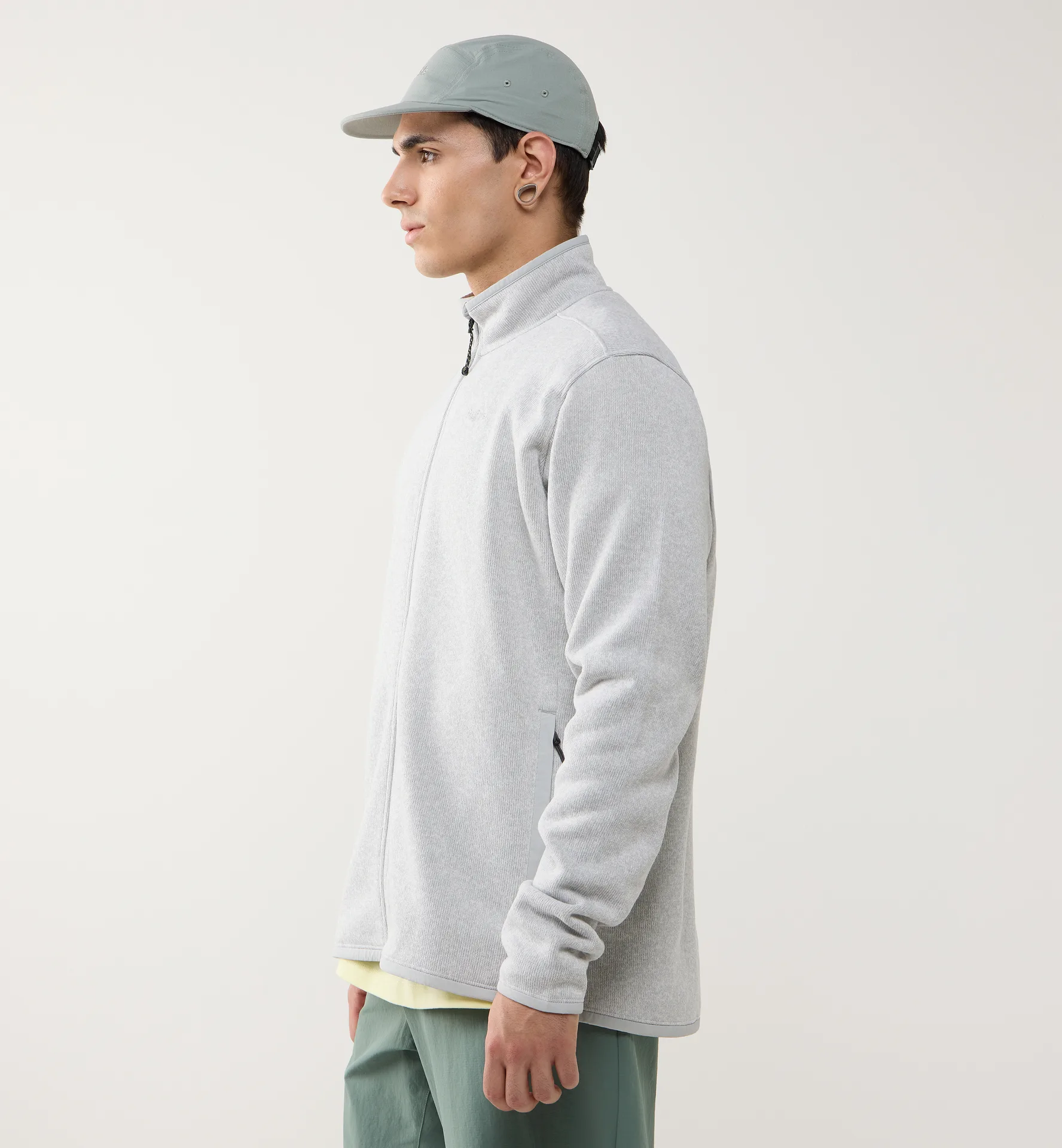 Swook II Mid Jacket Men Stone Grey/Soft White