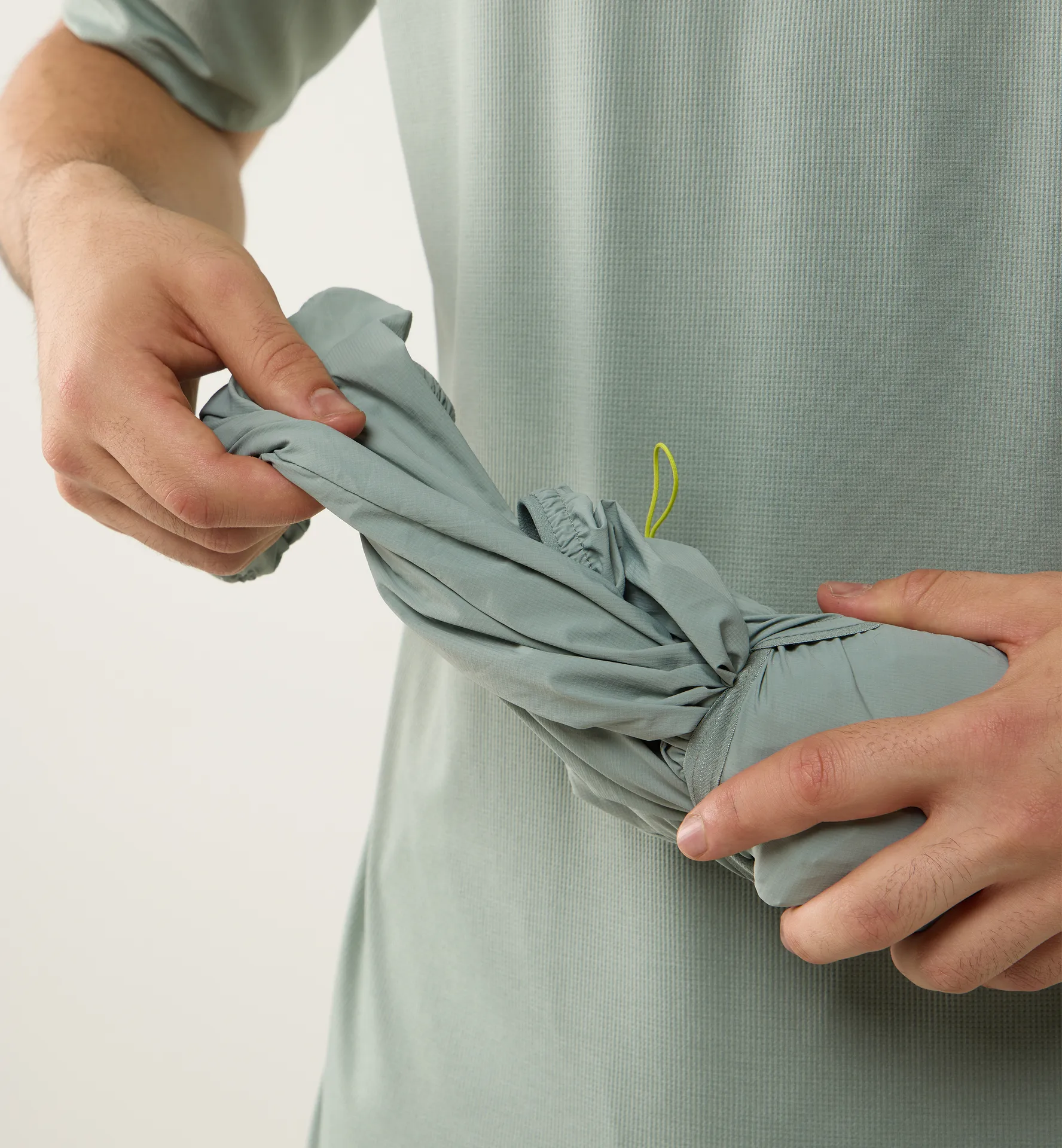 L.I.M Sunpack Hoodie Men Dew Green