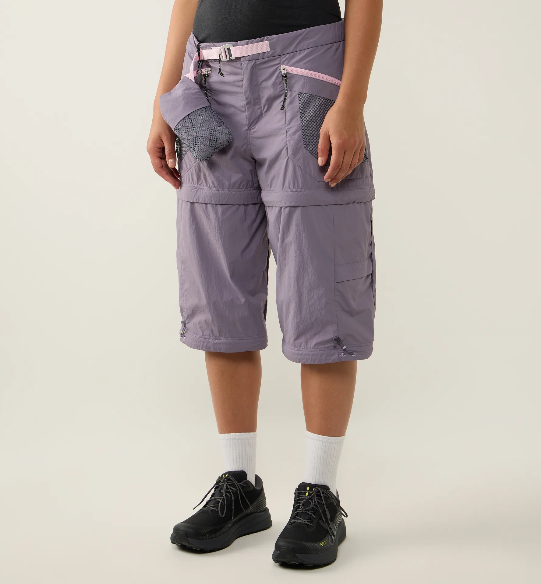 Solis Zip Off Pant Women Purple Fog