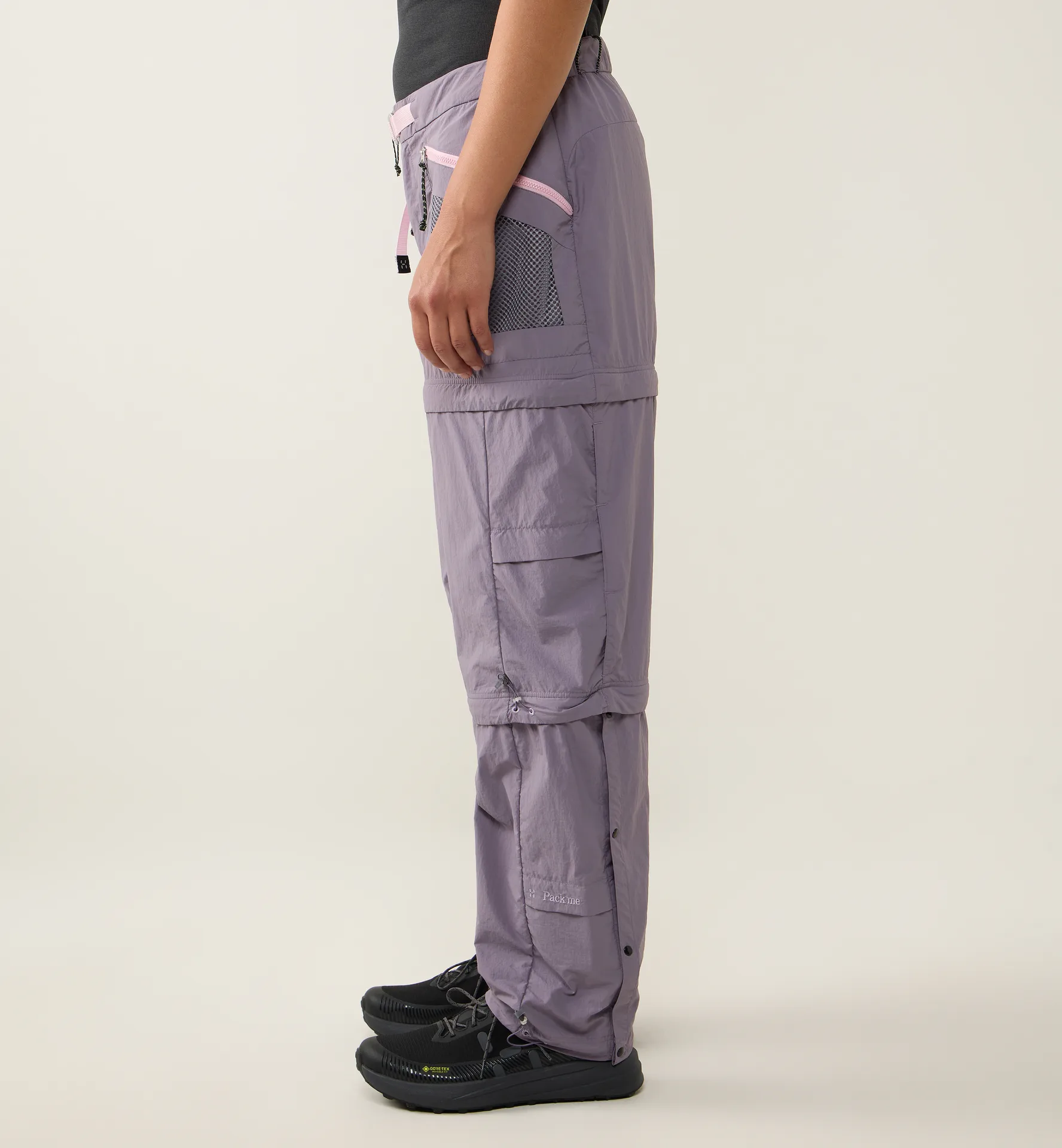 Solis Zip Off Pant Women Purple Fog