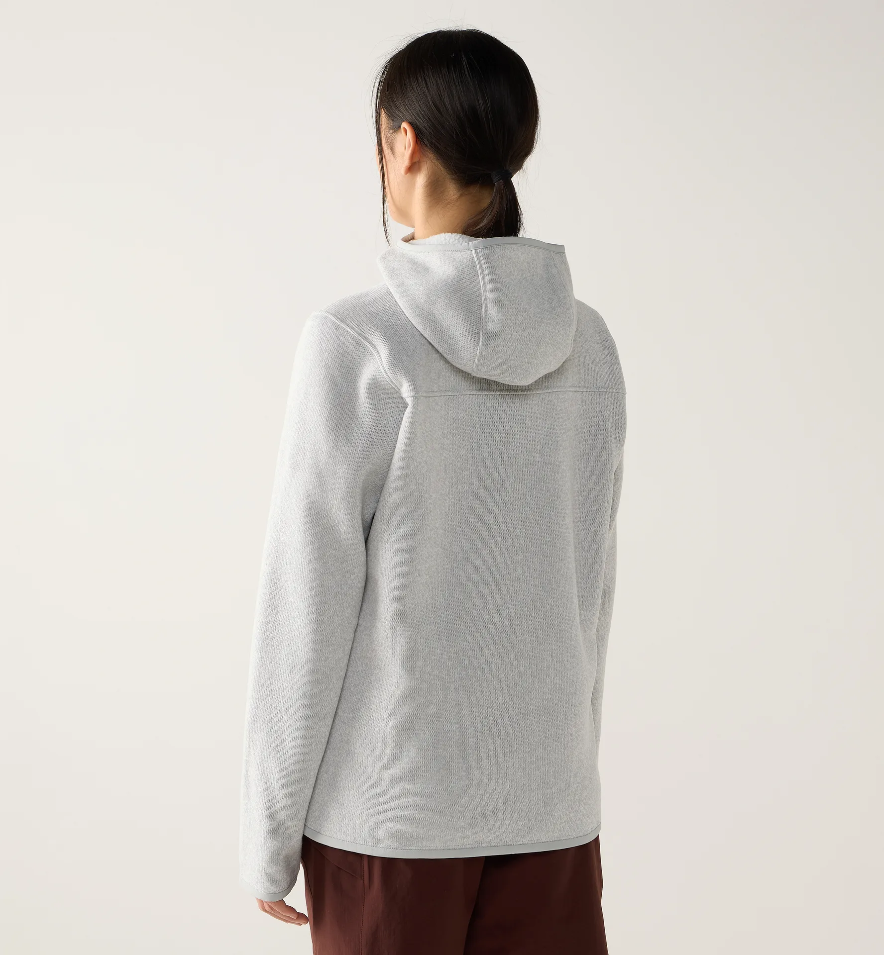 Swook II Mid Hood Women Stone Gray/Soft White