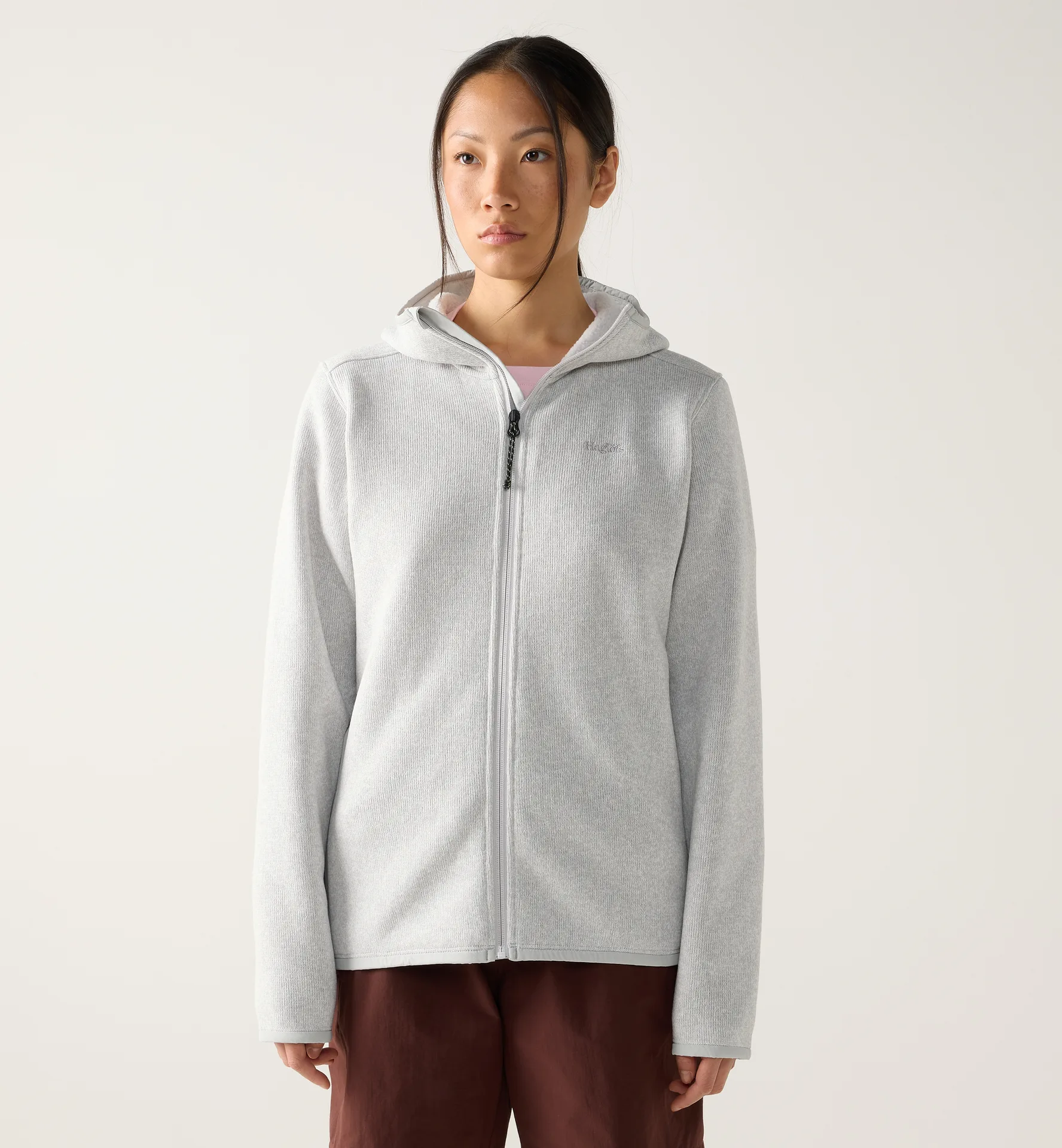 Haglöfs Swook II Mid Hood Women Stone Gray/Soft White - Damen - L