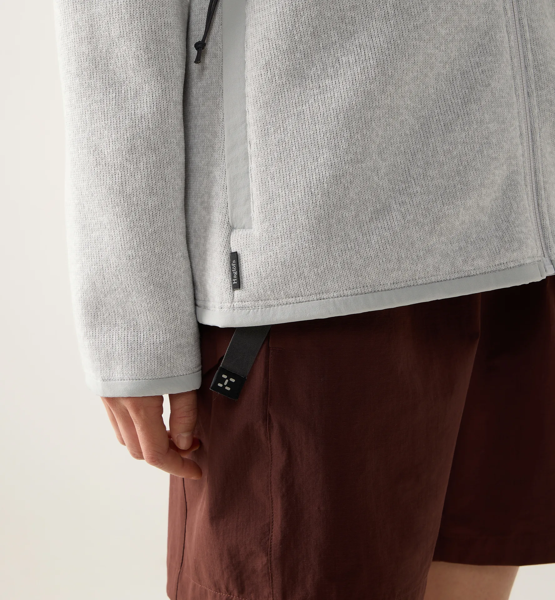 Swook II Mid Hood Women Stone Gray/Soft White