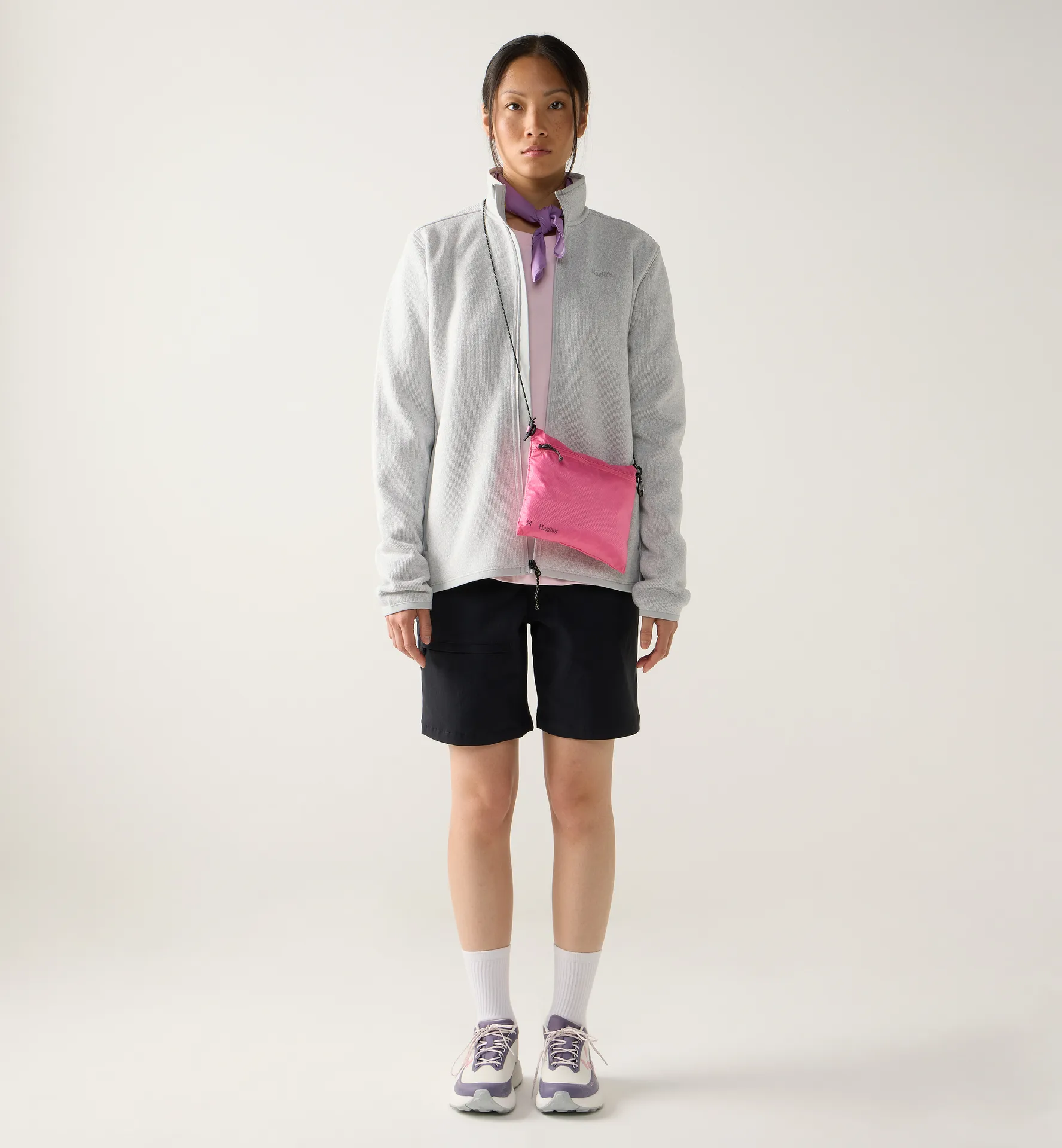 Swook II Mid Jacket Women Stone Gray/Soft White