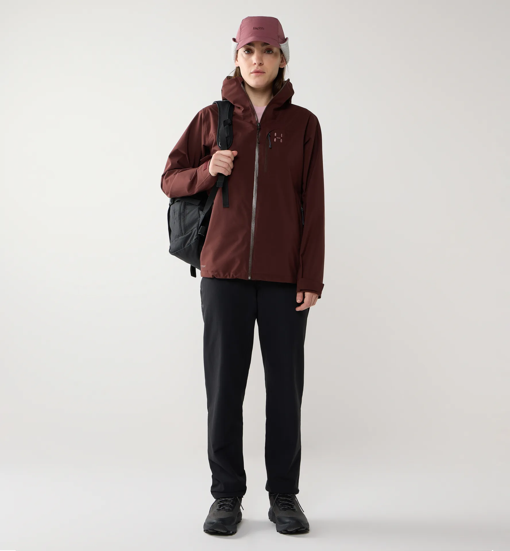 Ozka Proof Jacket Women Maroon Trail