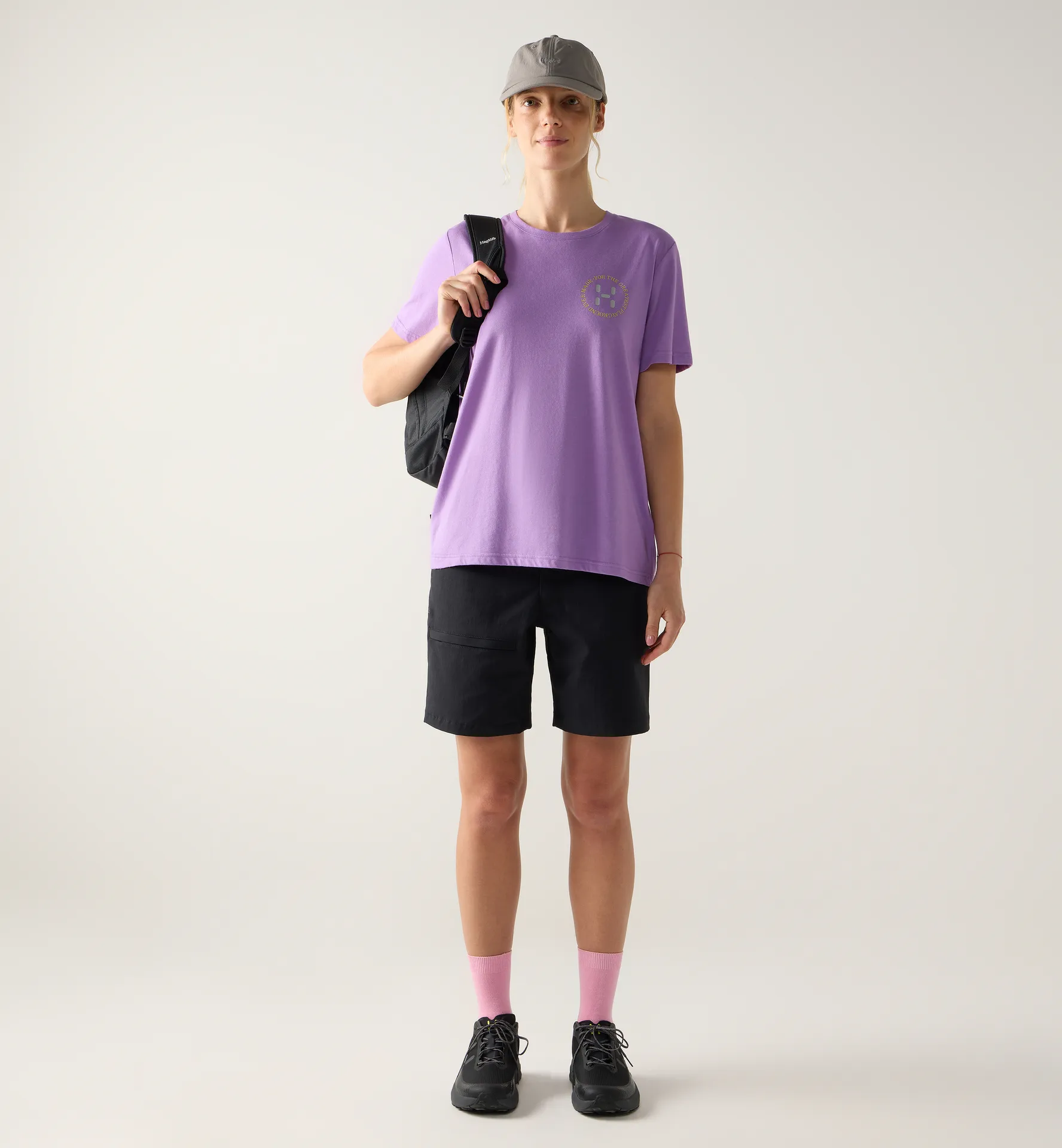 Outsiders Graph Tee Women Purple Ice