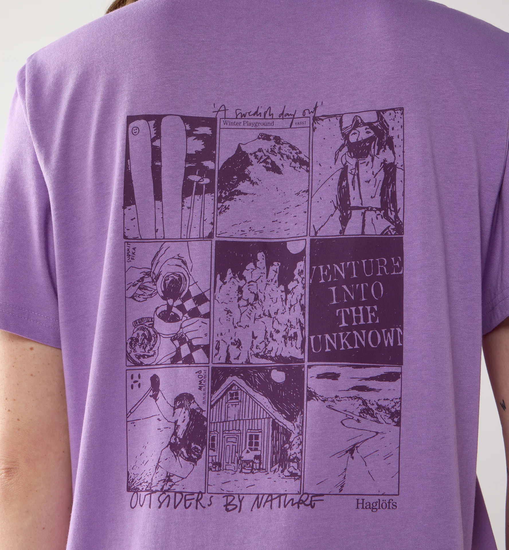 Outsiders Graphic Tee Women Purple Ice 1