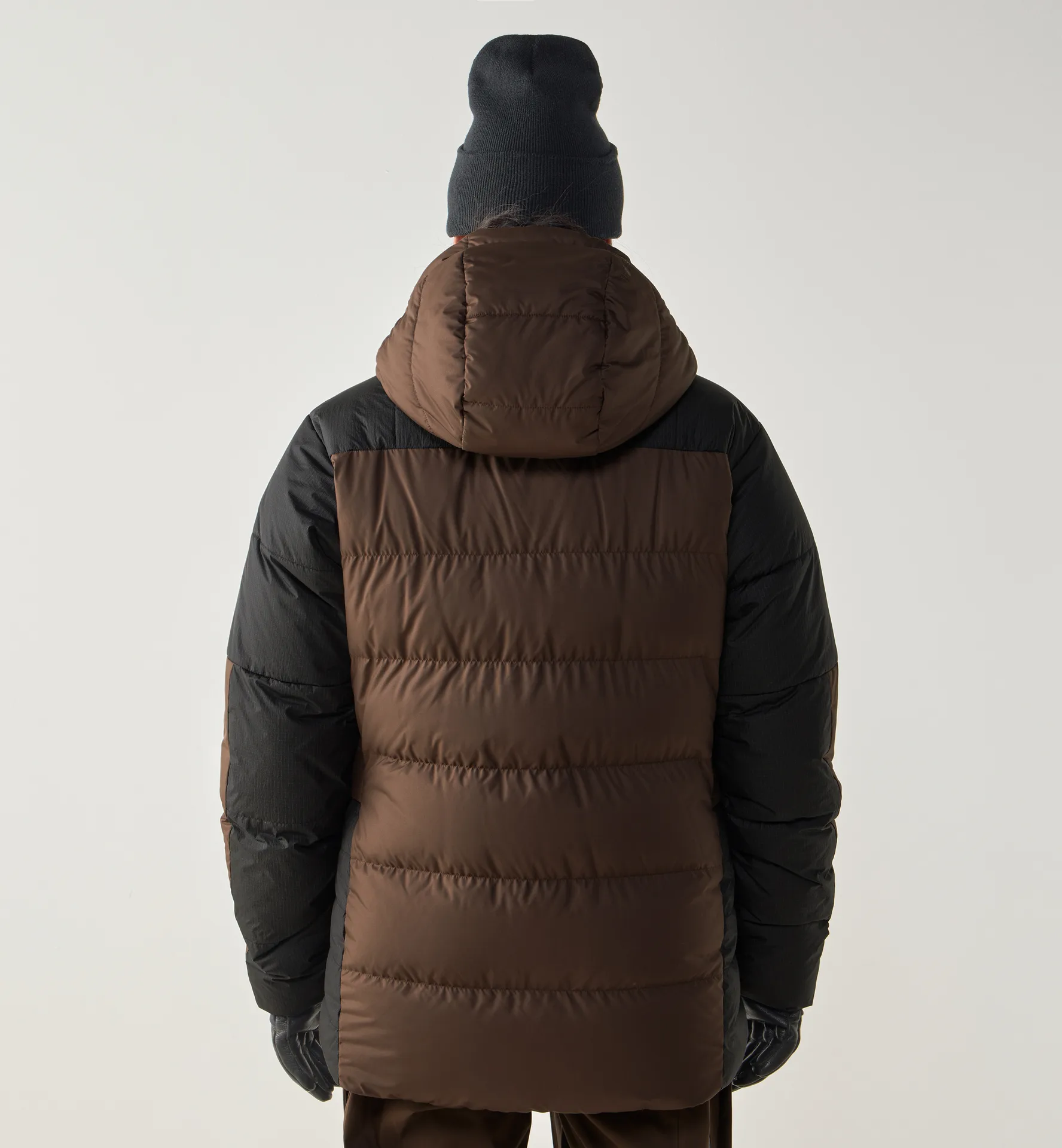 Riksgränsen Down 850 II Hood Men Woodland Brown