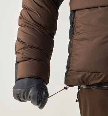 Riksgränsen Down 850 II Hood Men Woodland Brown