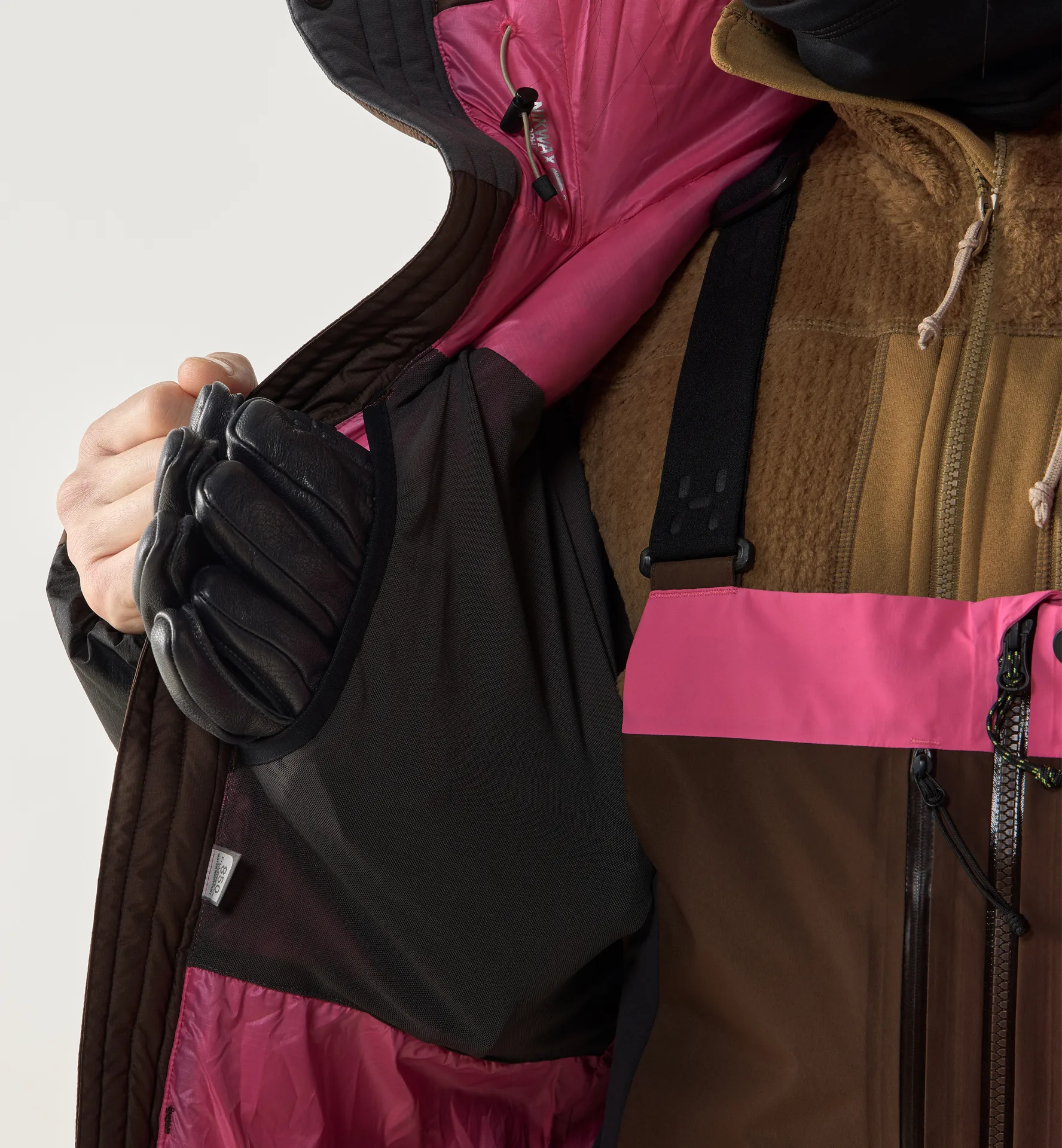 Riksgränsen Down 850 II Hood Men Woodland Brown