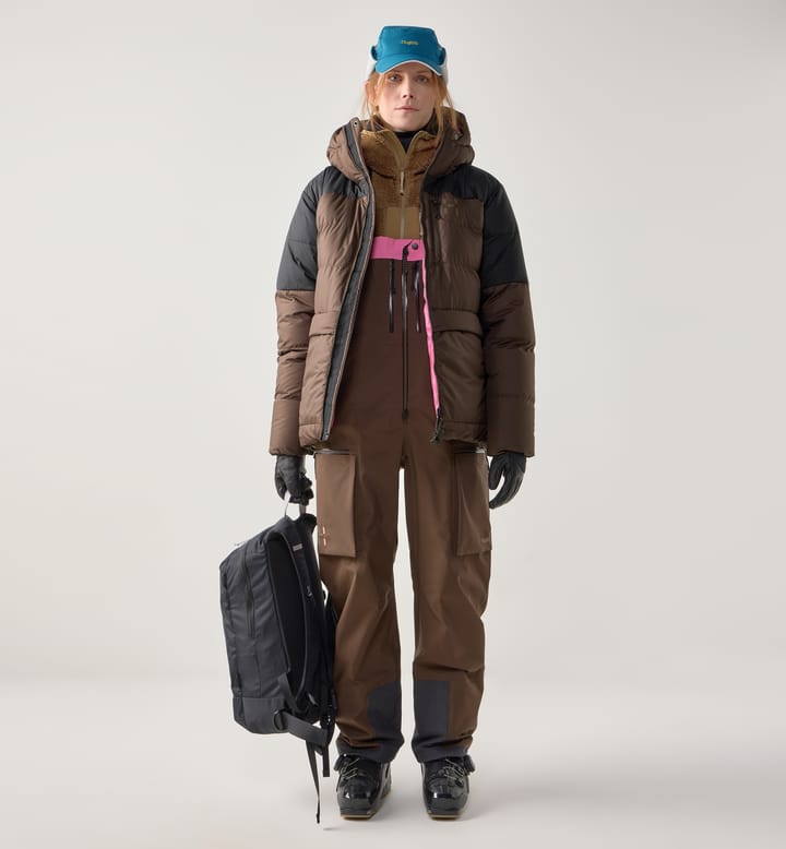 Riksgränsen Down 850 II Hood Women Woodland Brown Riksgränsen Down 850 II Hood Women Woodland Brown