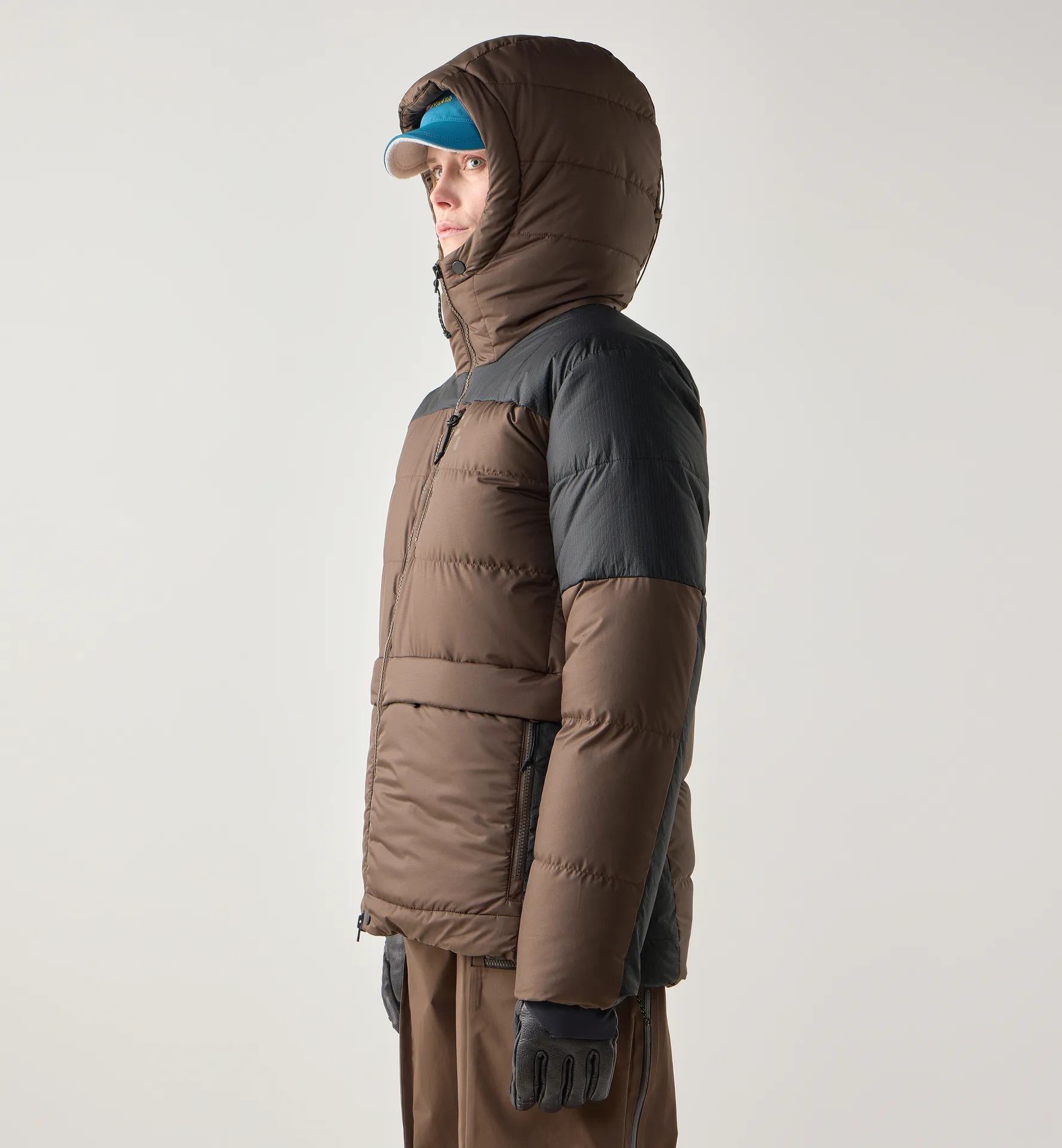 Riksgränsen Down 850 II Hood Women Woodland Brown