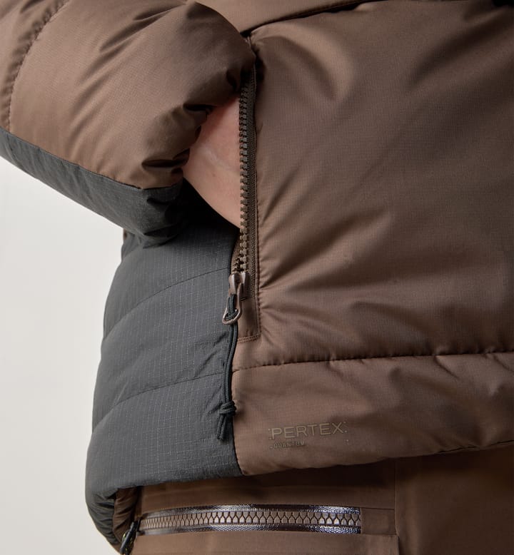 Riksgränsen Down 850 II Hood Women Woodland Brown Riksgränsen Down 850 II Hood Women Woodland Brown