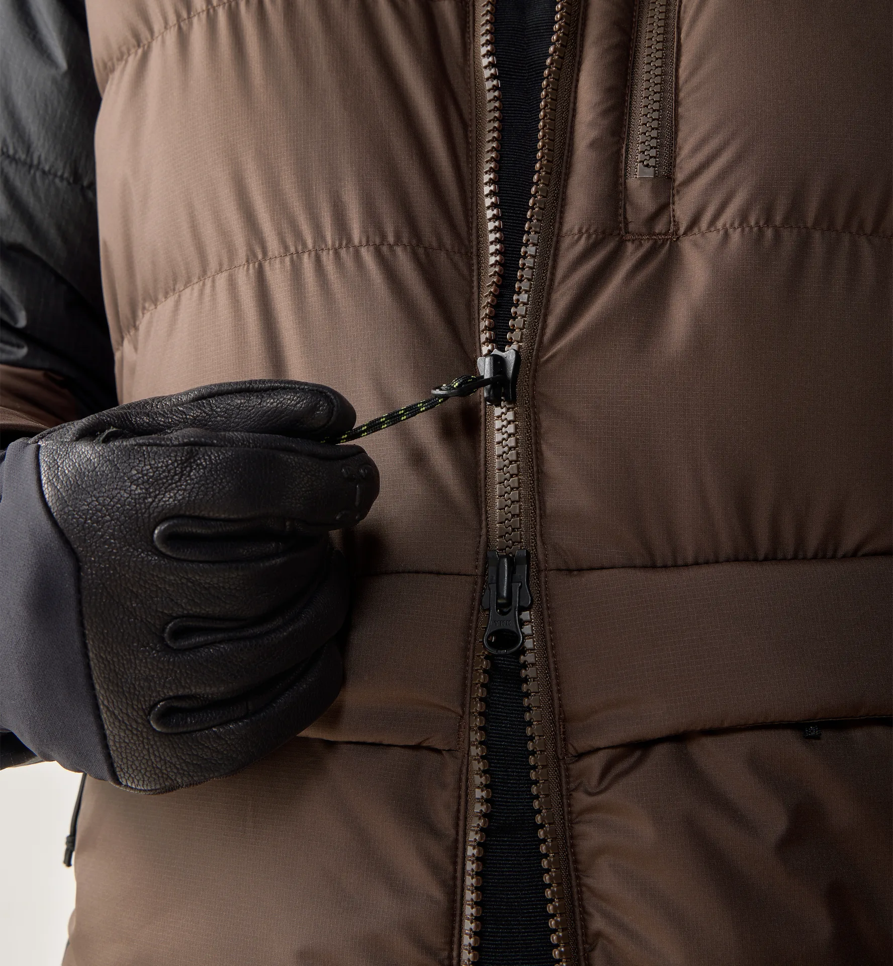 Riksgränsen Down 850 II Hood Women Woodland Brown