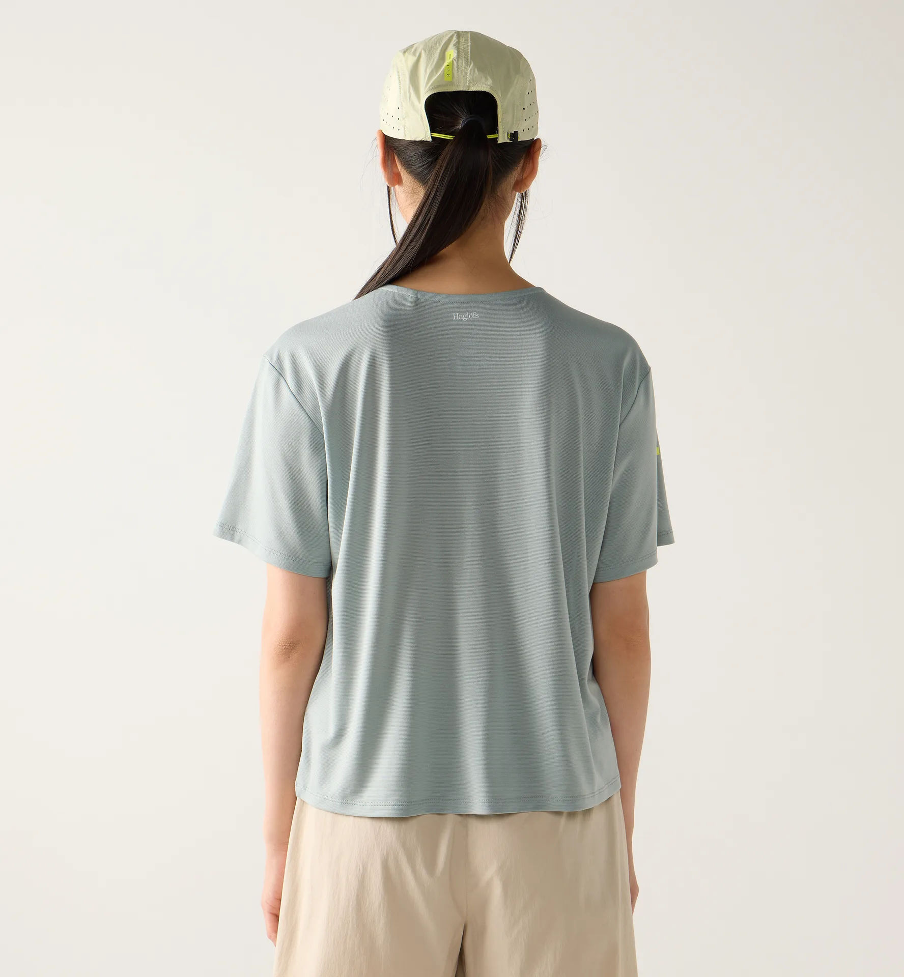 L.I.M Delta Crop Tee Women Dew Green Melange