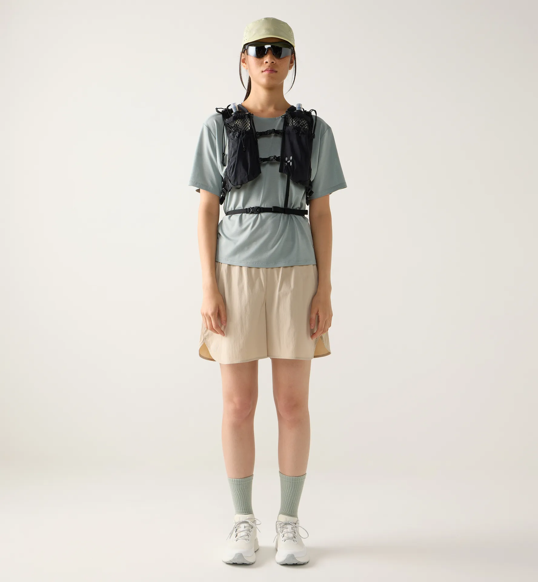 L.I.M Delta Crop Tee Women Dew Green Melange