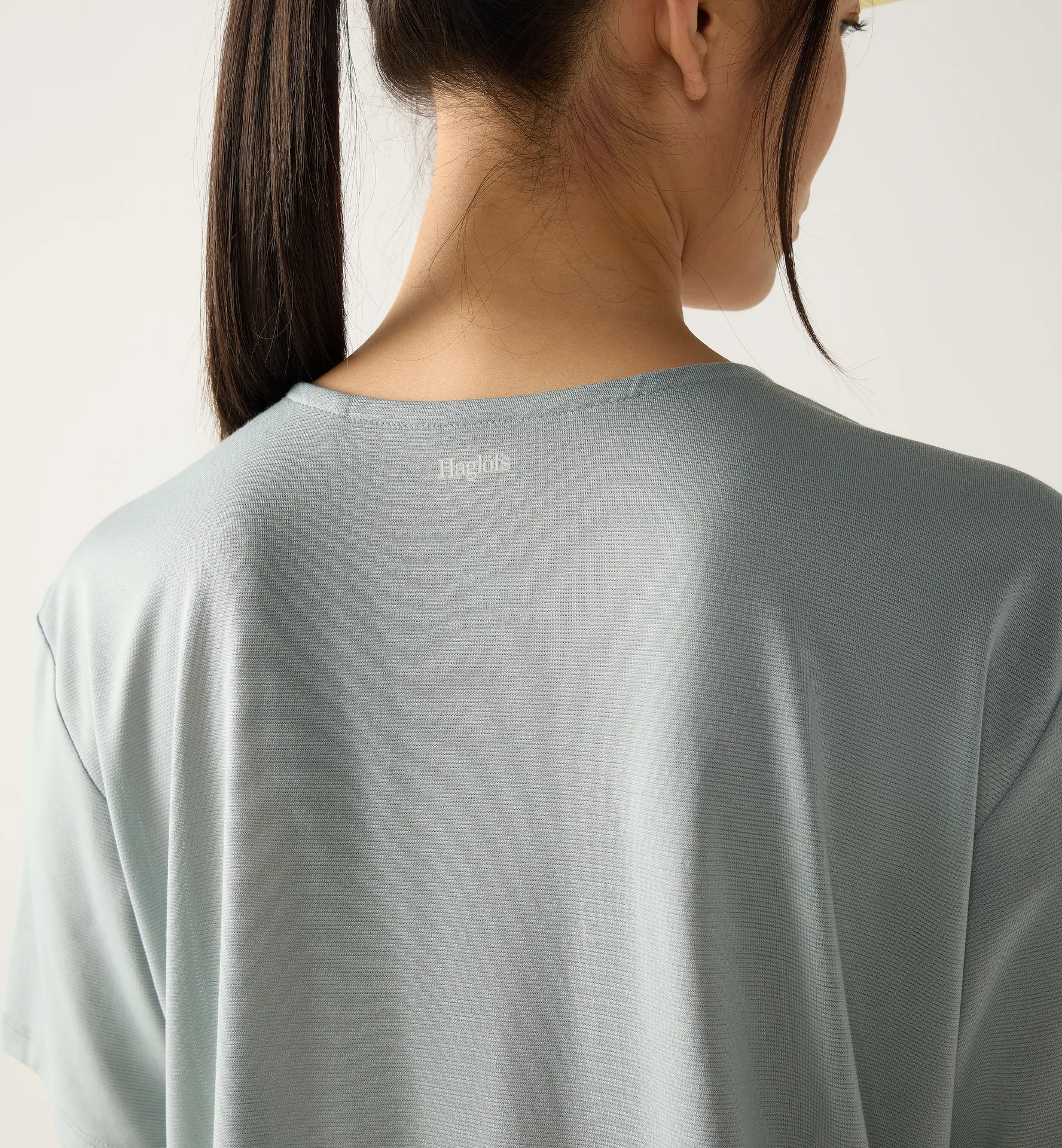 L.I.M Delta Crop Tee Women Dew Green Melange