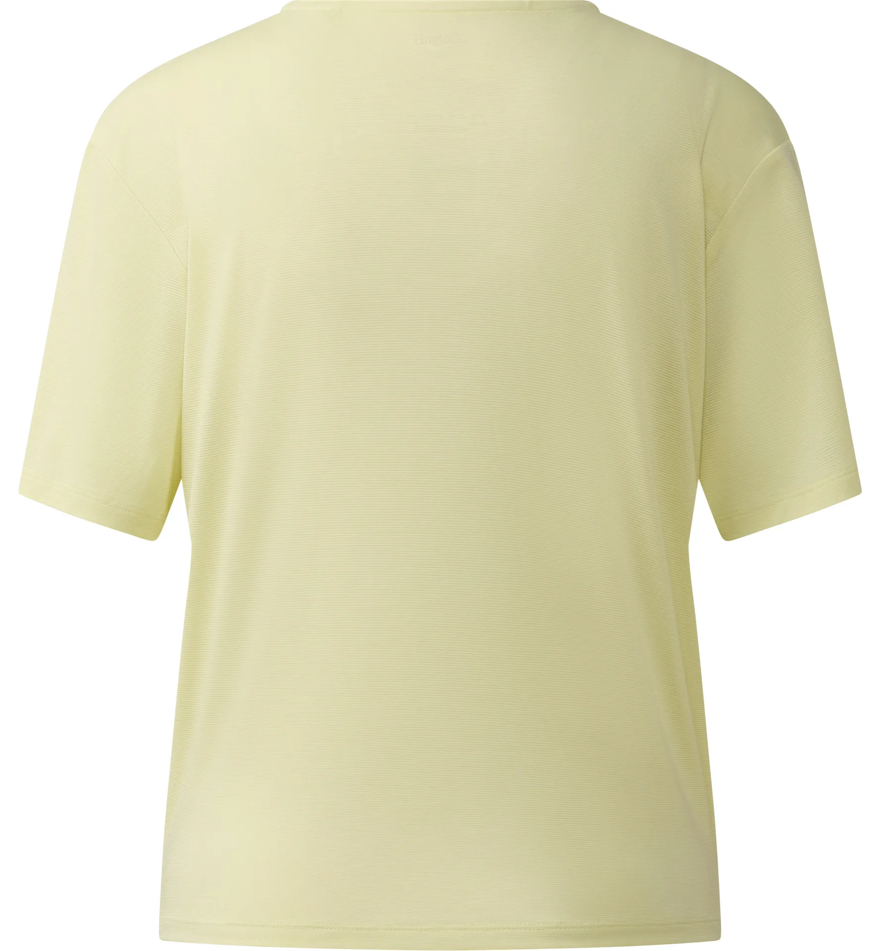 L.I.M Delta Crop Tee Women Yellow Rise Melange