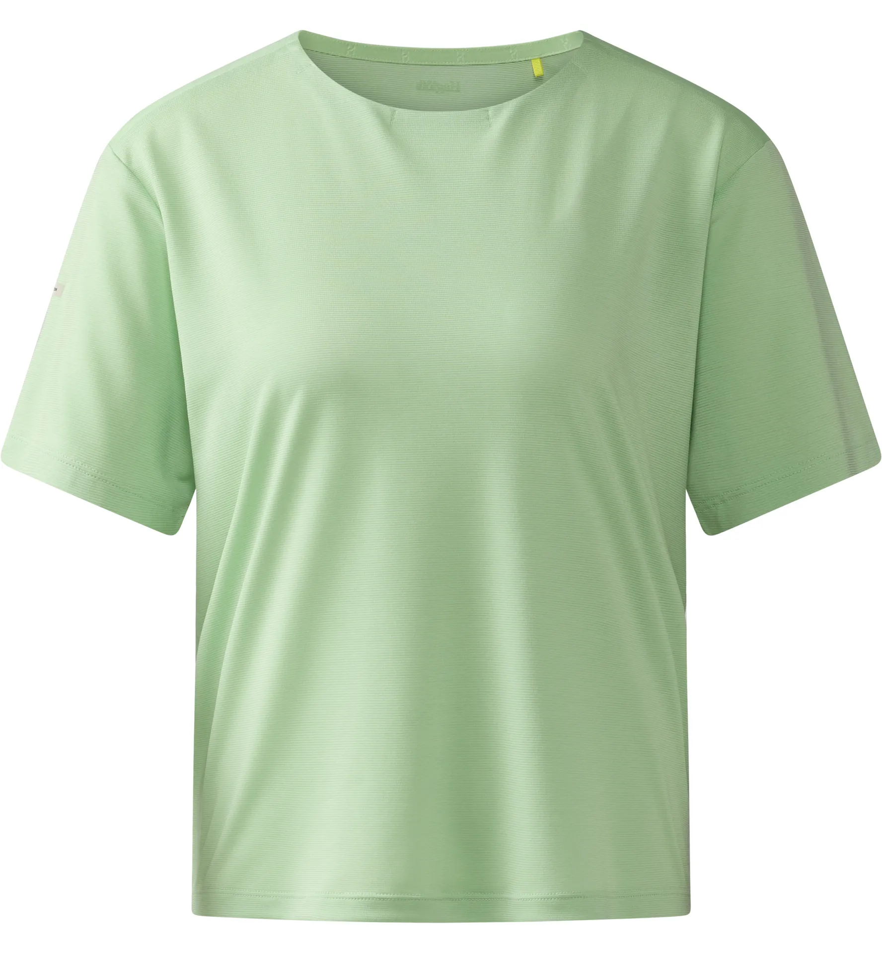 L.I.M Delta Crop Tee Women Echo Green