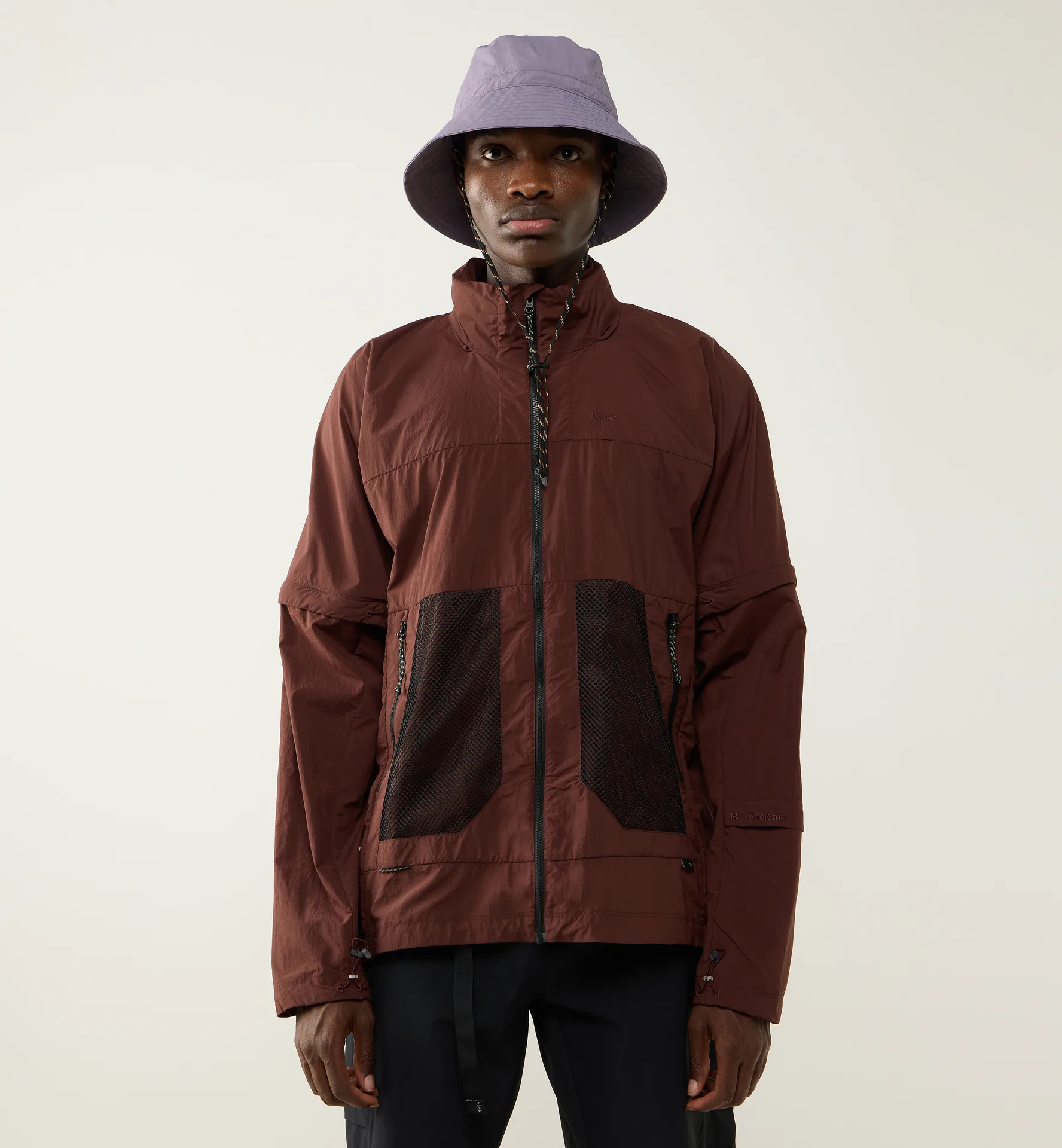 Haglöfs Solis Zip Off Jacket Men Maroon Trail - Herren - XXL