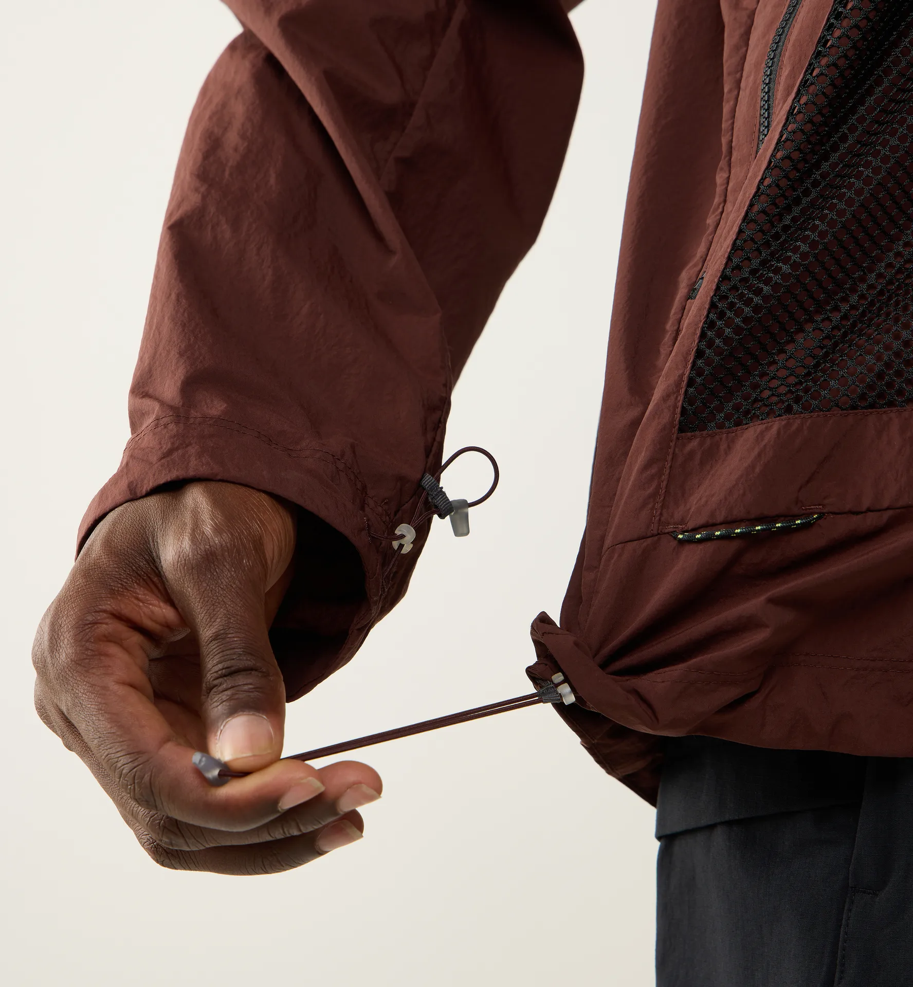 Solis Zip Off Jacket Men Maroon Trail