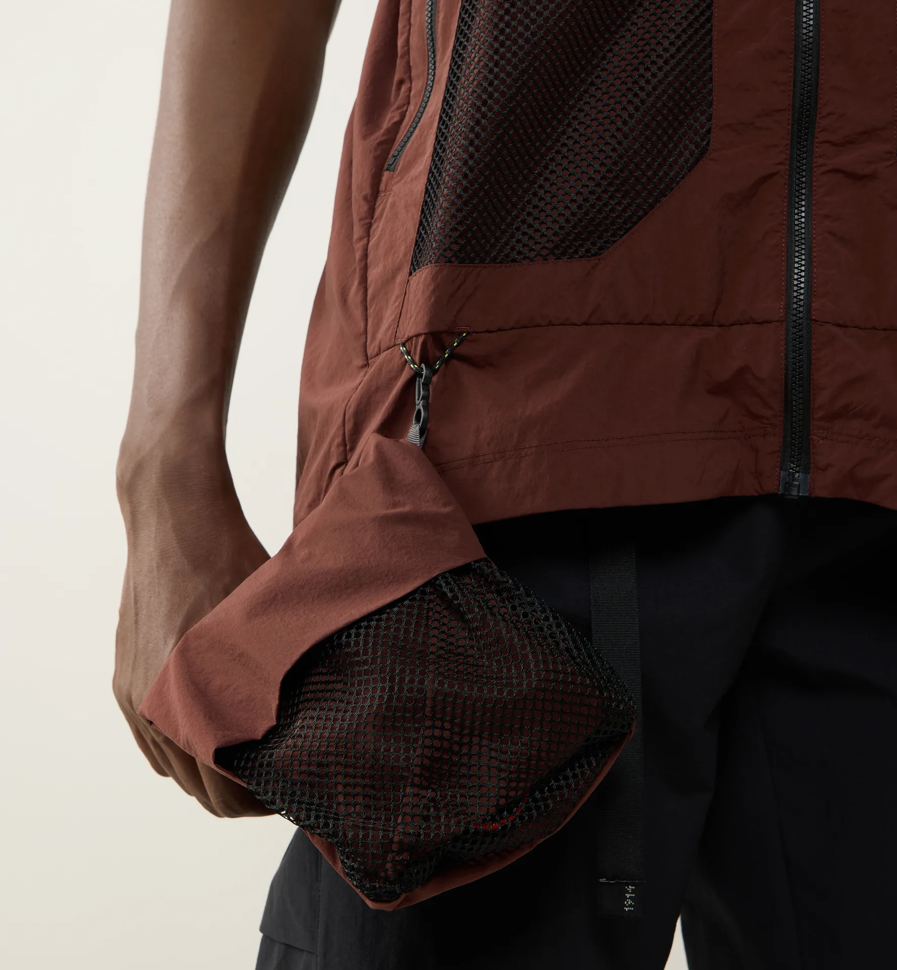 Solis Zip Off Jacket Men Maroon Trail