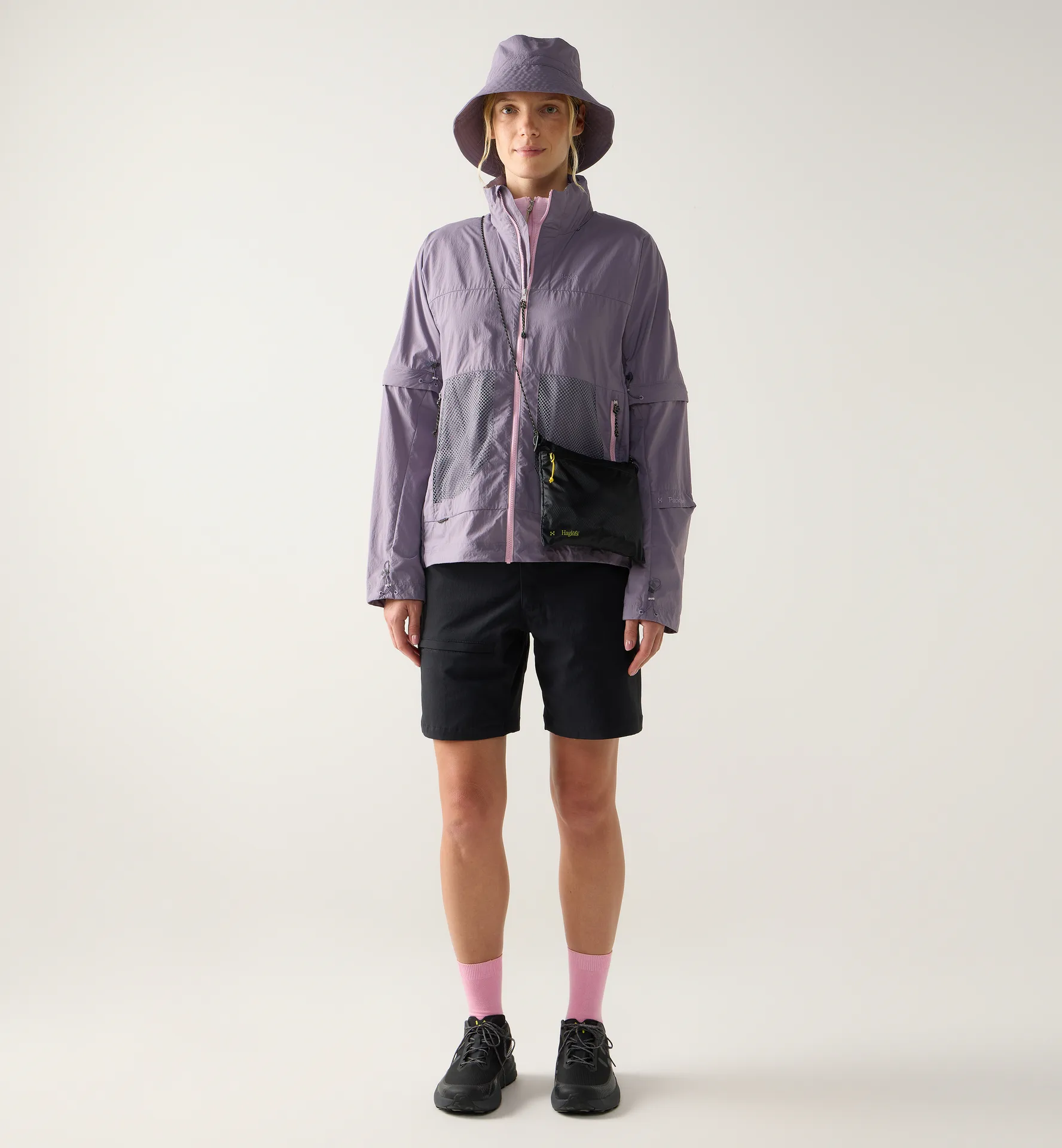 Solis Zip Off Jacket Women Purple Fog