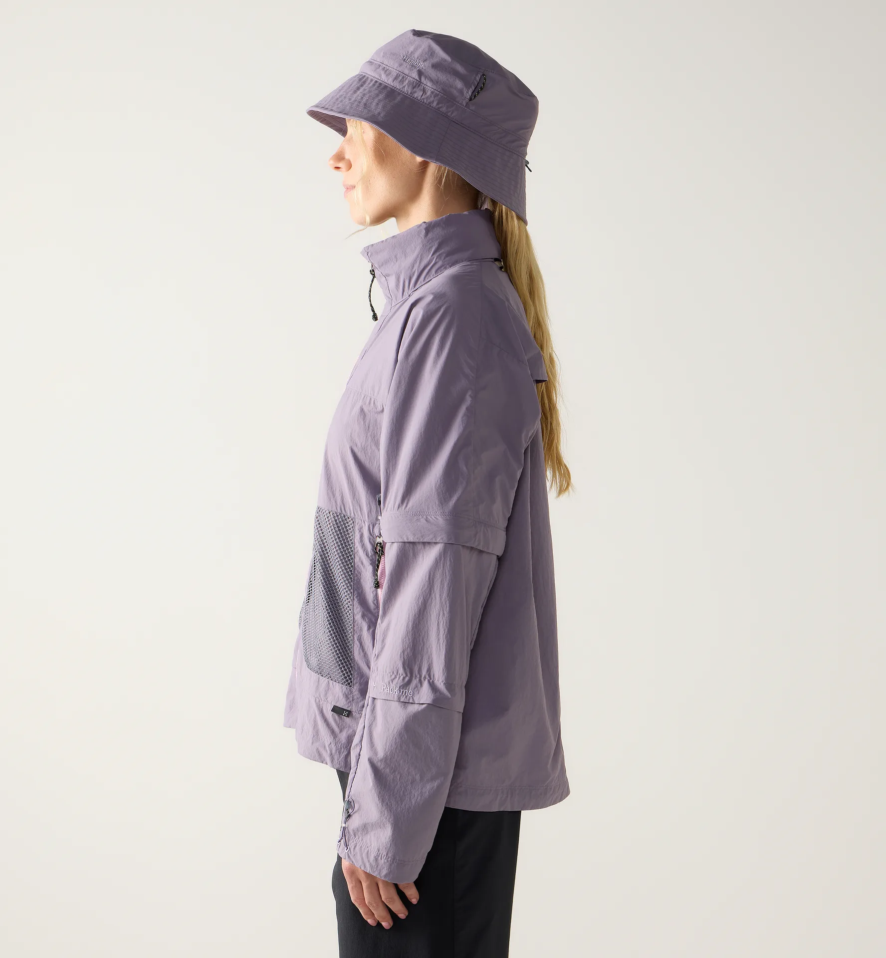 Solis Zip Off Jacket Women Purple Fog