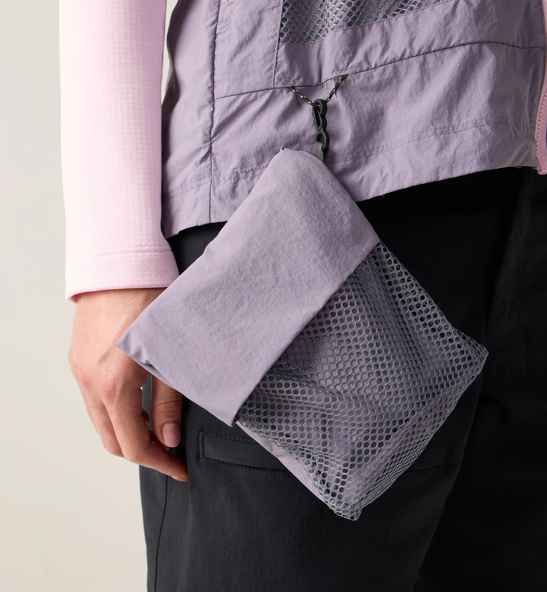 Solis Zip Off Jacket Women Purple Fog