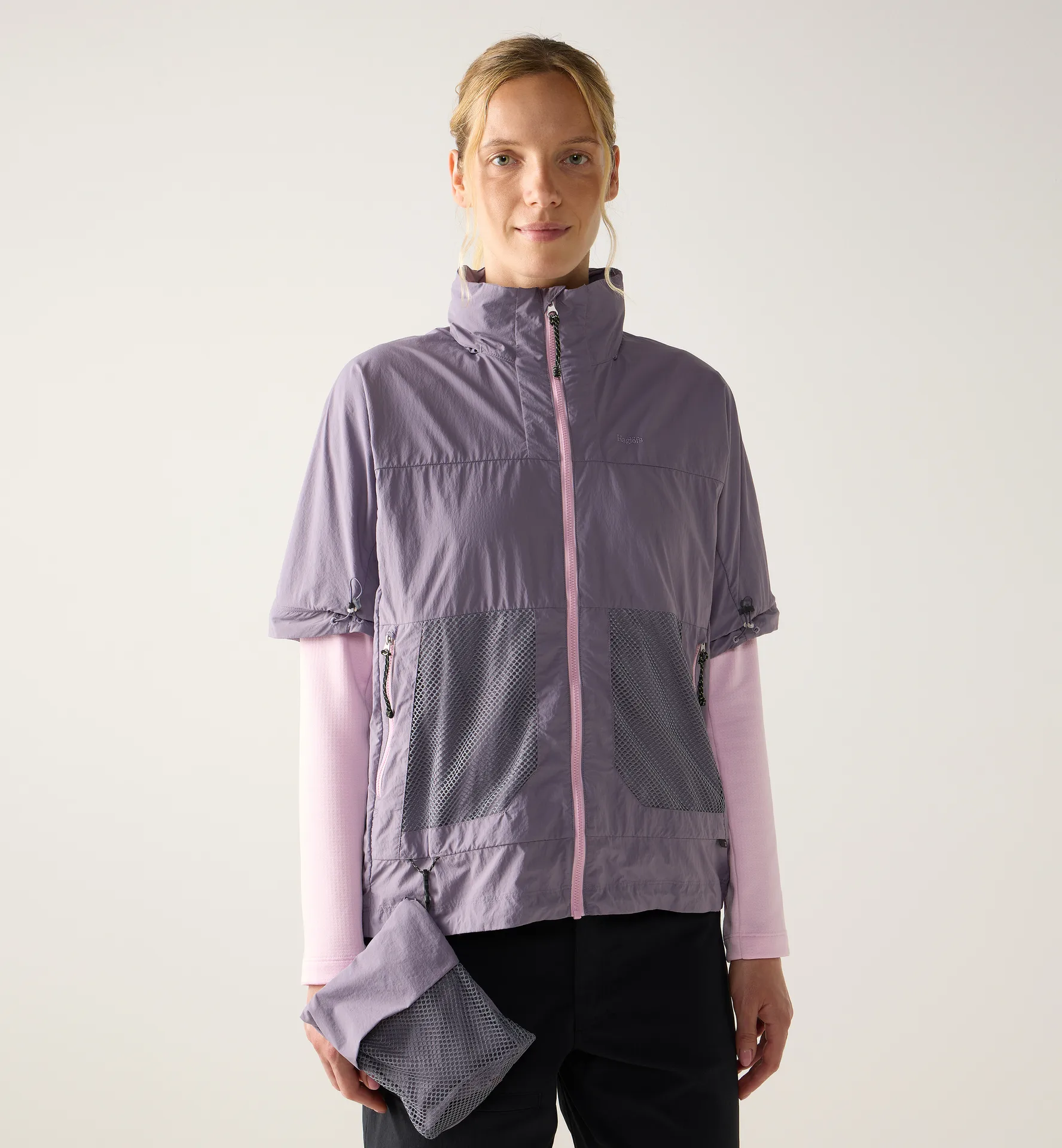 Solis Zip Off Jacket Women Purple Fog