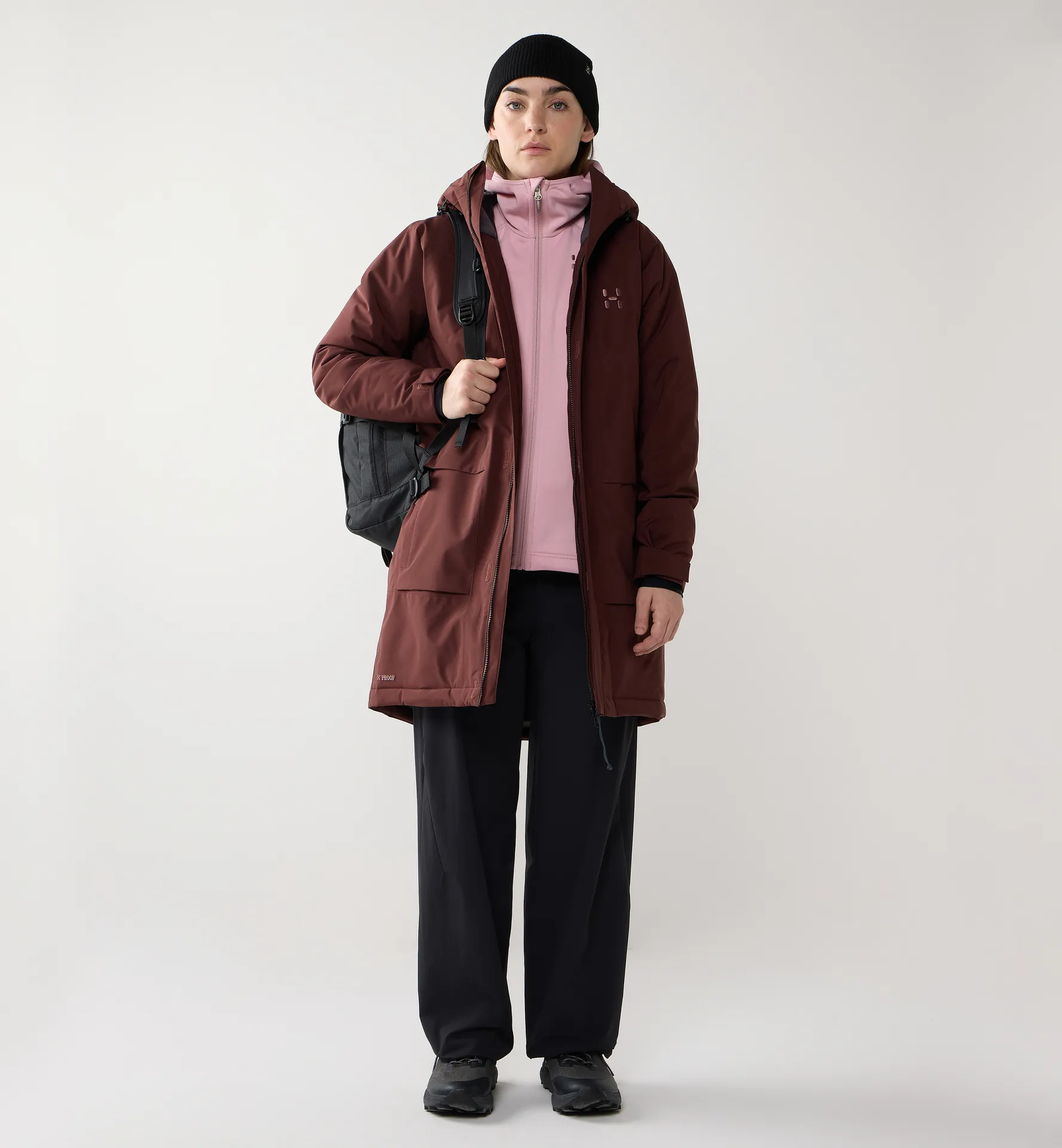 Salix Proof Mimic II Parka Women Maroon Trail
