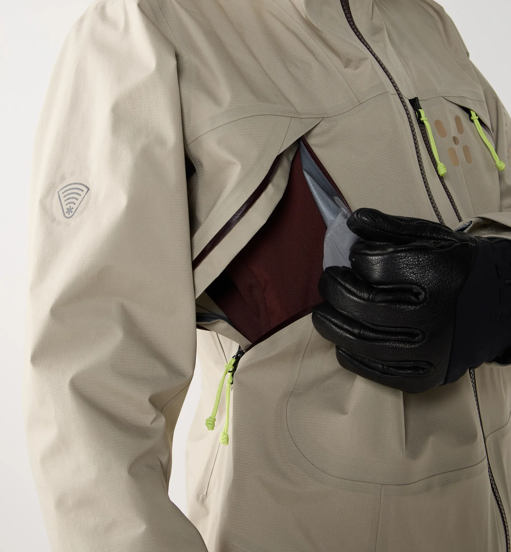 Nallo Touring GTX Jacket Women Chalk Beige