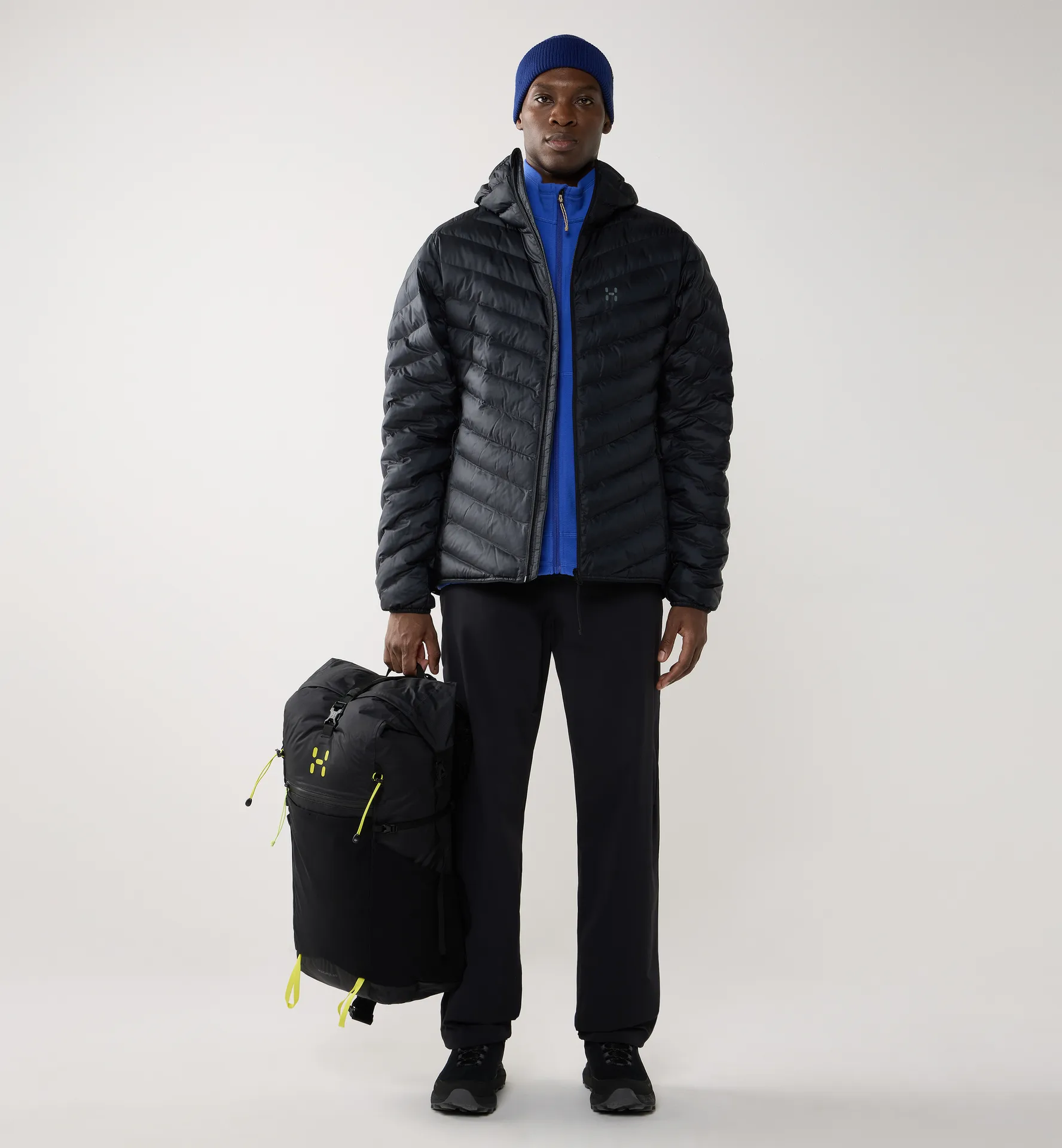 Särna Mimic II Hood Men True Black